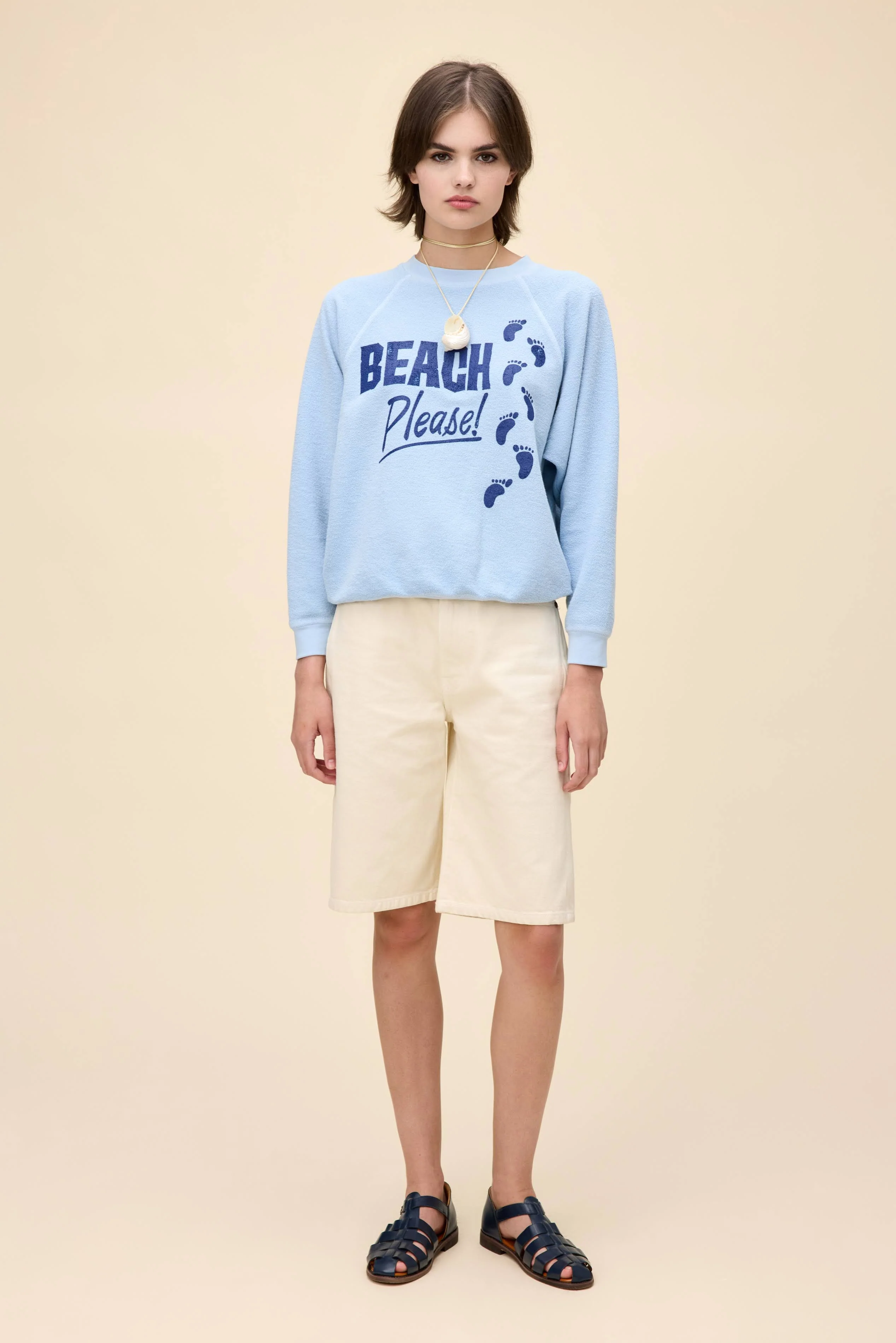 Beach Please Reverse Raglan Sweatshirt - Image 5