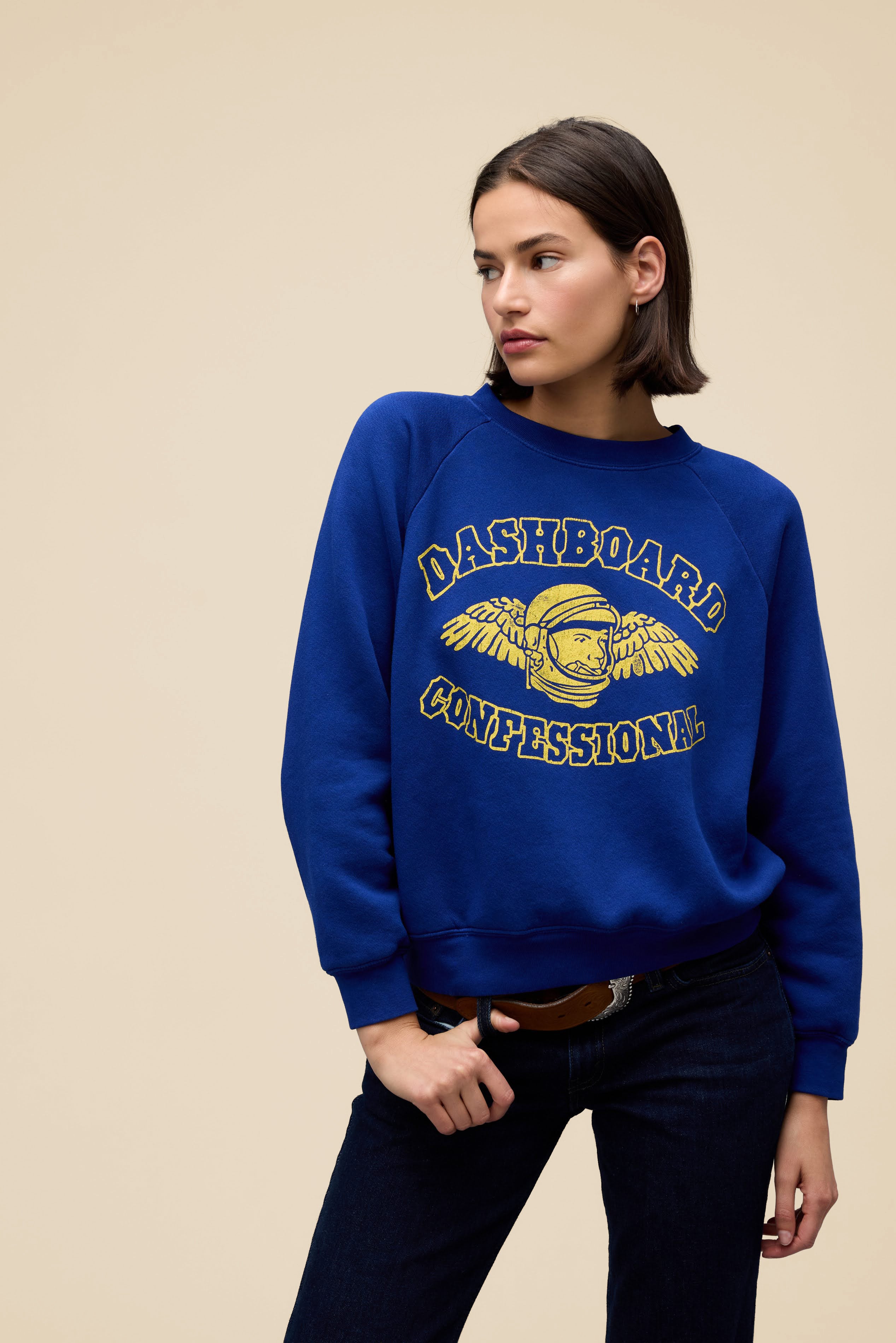 Dashboard Confessional Paceman Shrunken Raglan Sweatshirt - Image 3