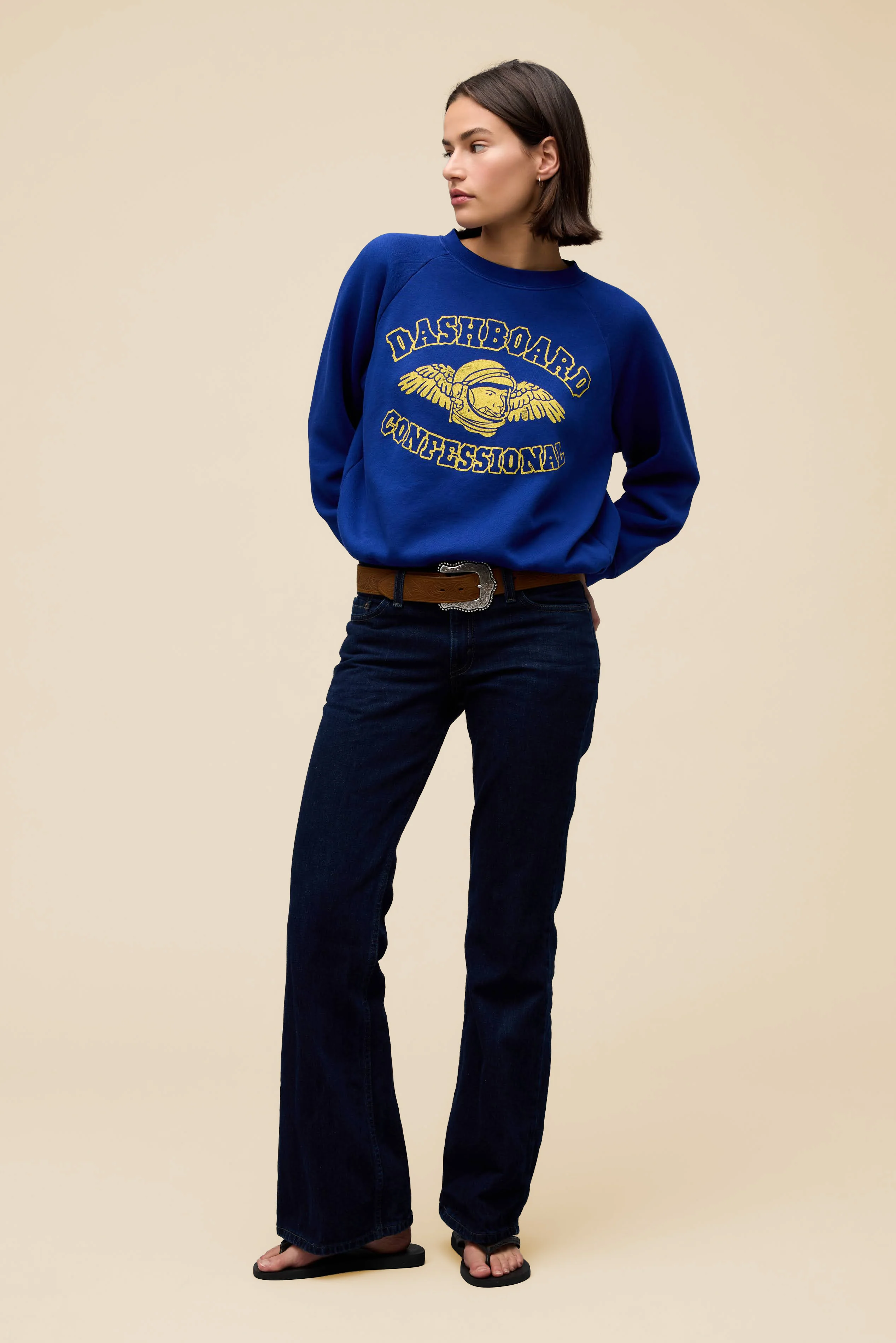 Dashboard Confessional Paceman Shrunken Raglan Sweatshirt - Image 4