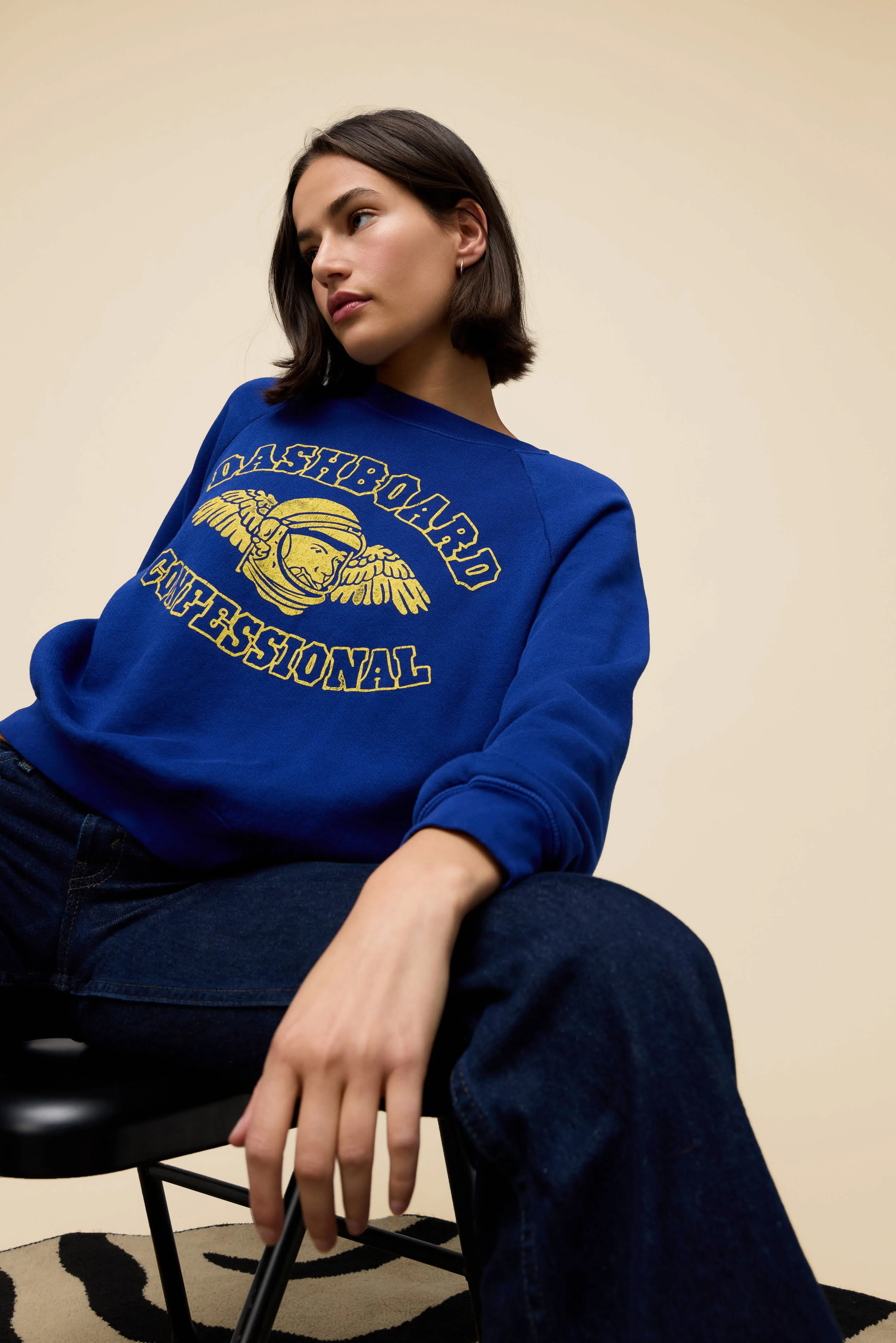 Dashboard Confessional Paceman Shrunken Raglan Sweatshirt - Image 6