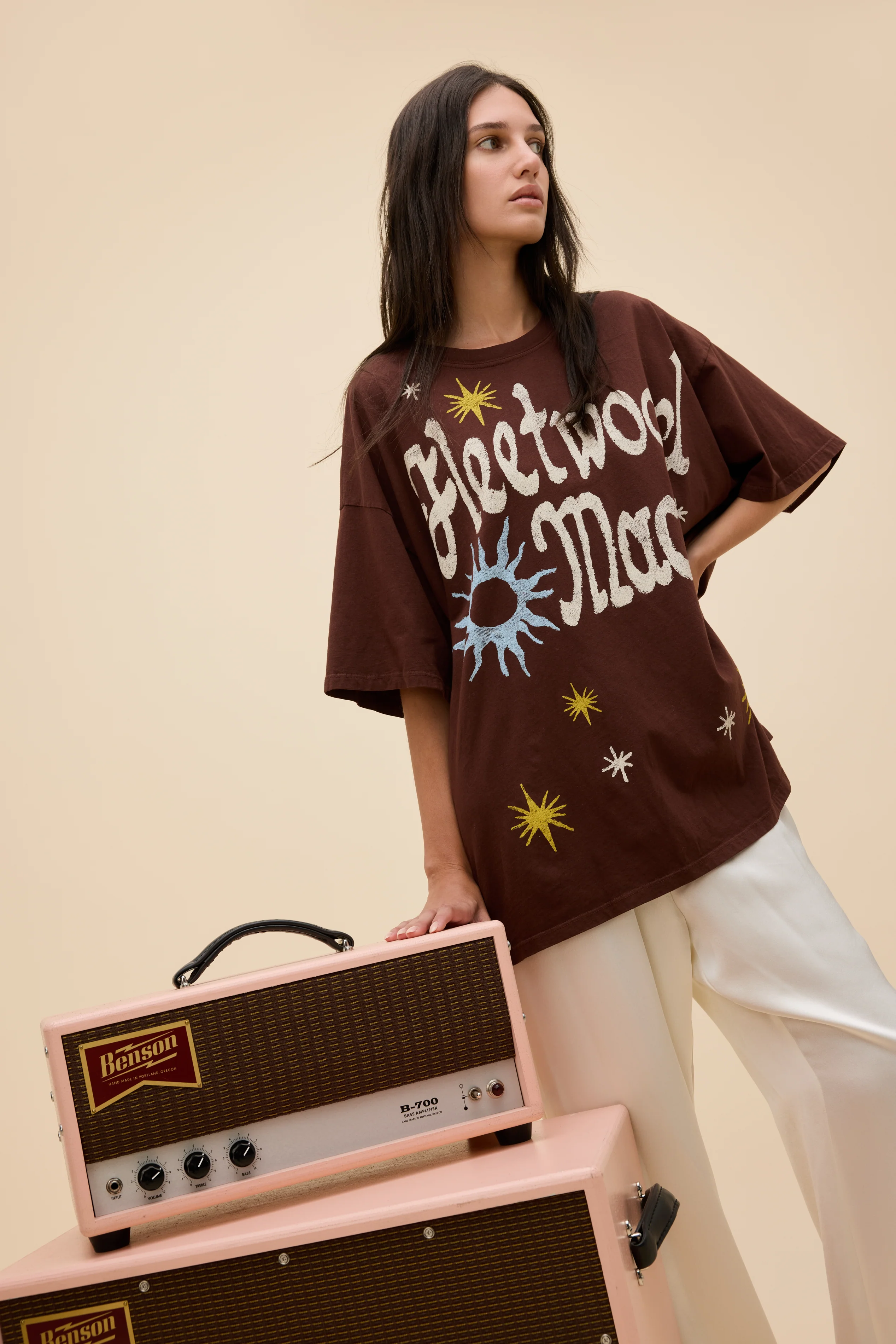 Fleetwood Mac 1973 Doodles OS Tee - Image 4