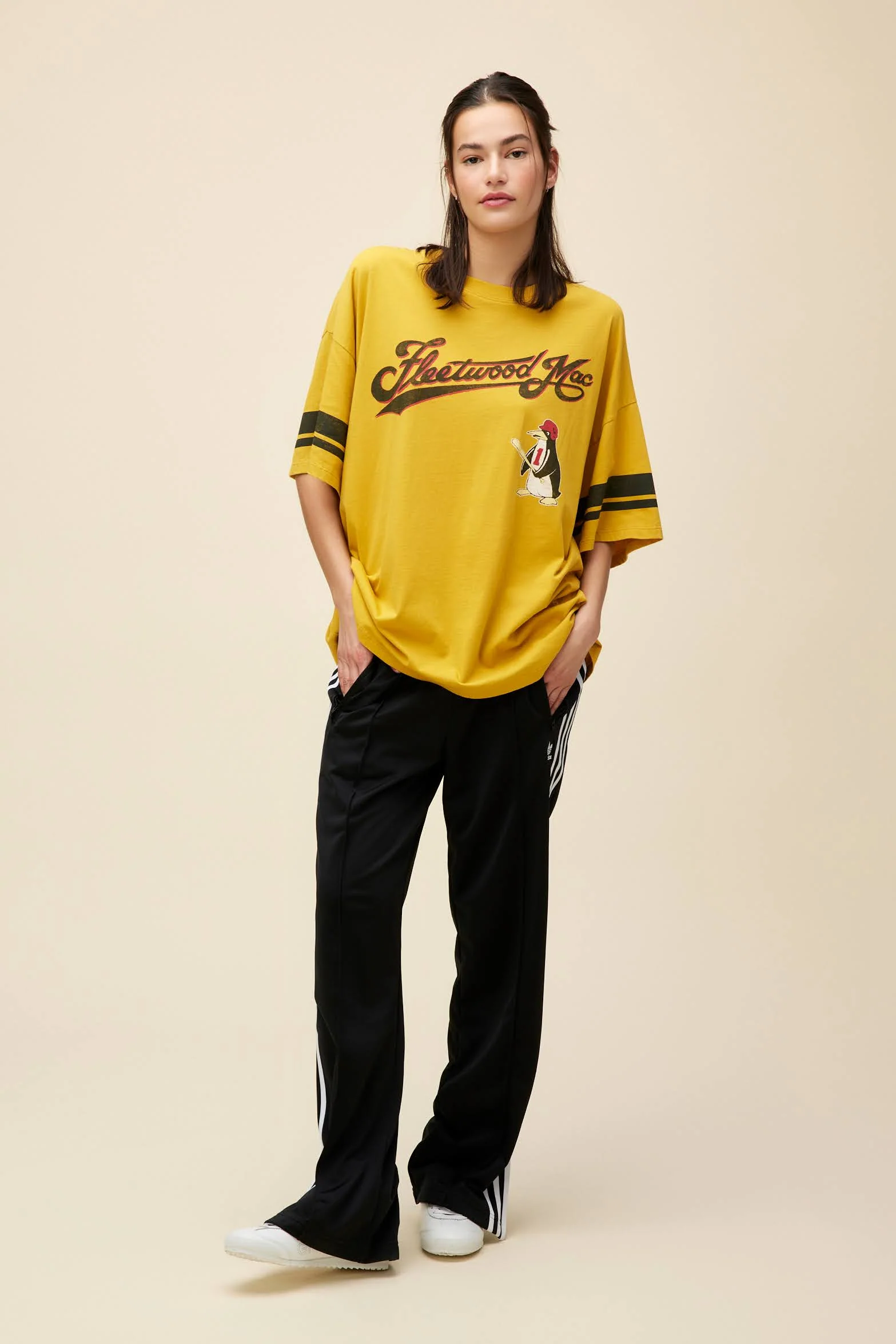 Fleetwood Mac Penguin Baseball OS Tee - Image 4
