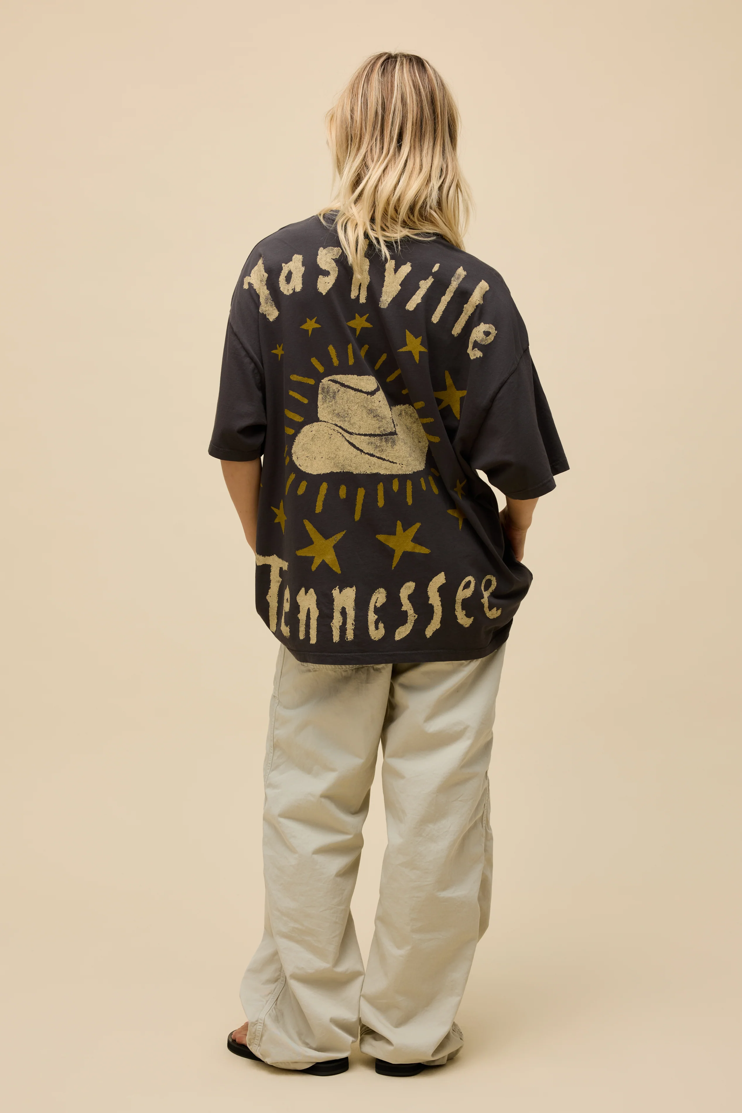 Johnny Cash Doodles OS Tee - Image 4