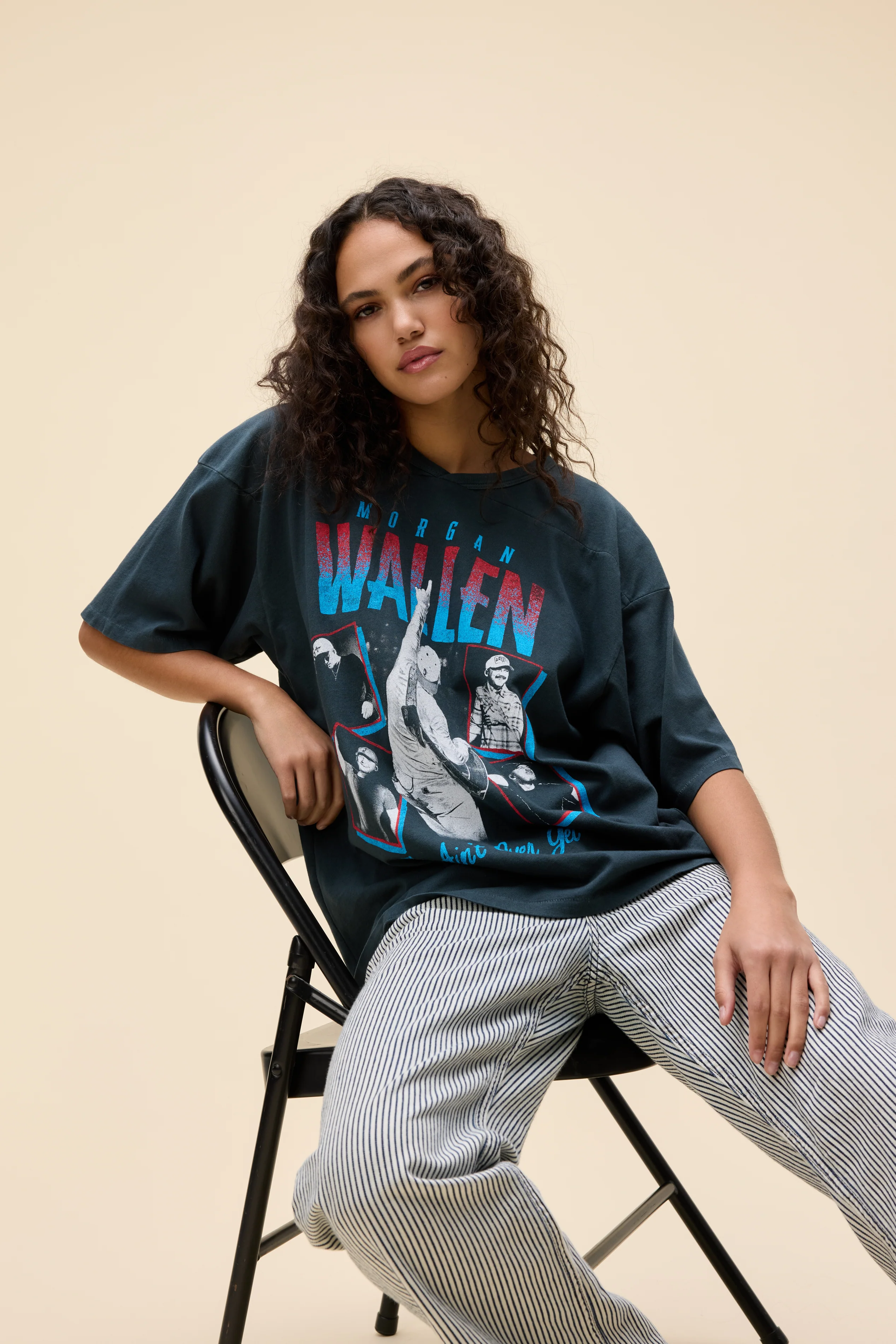 Morgan Wallen This Ain't Over Yet Oversized Jersey Tee - Image 3