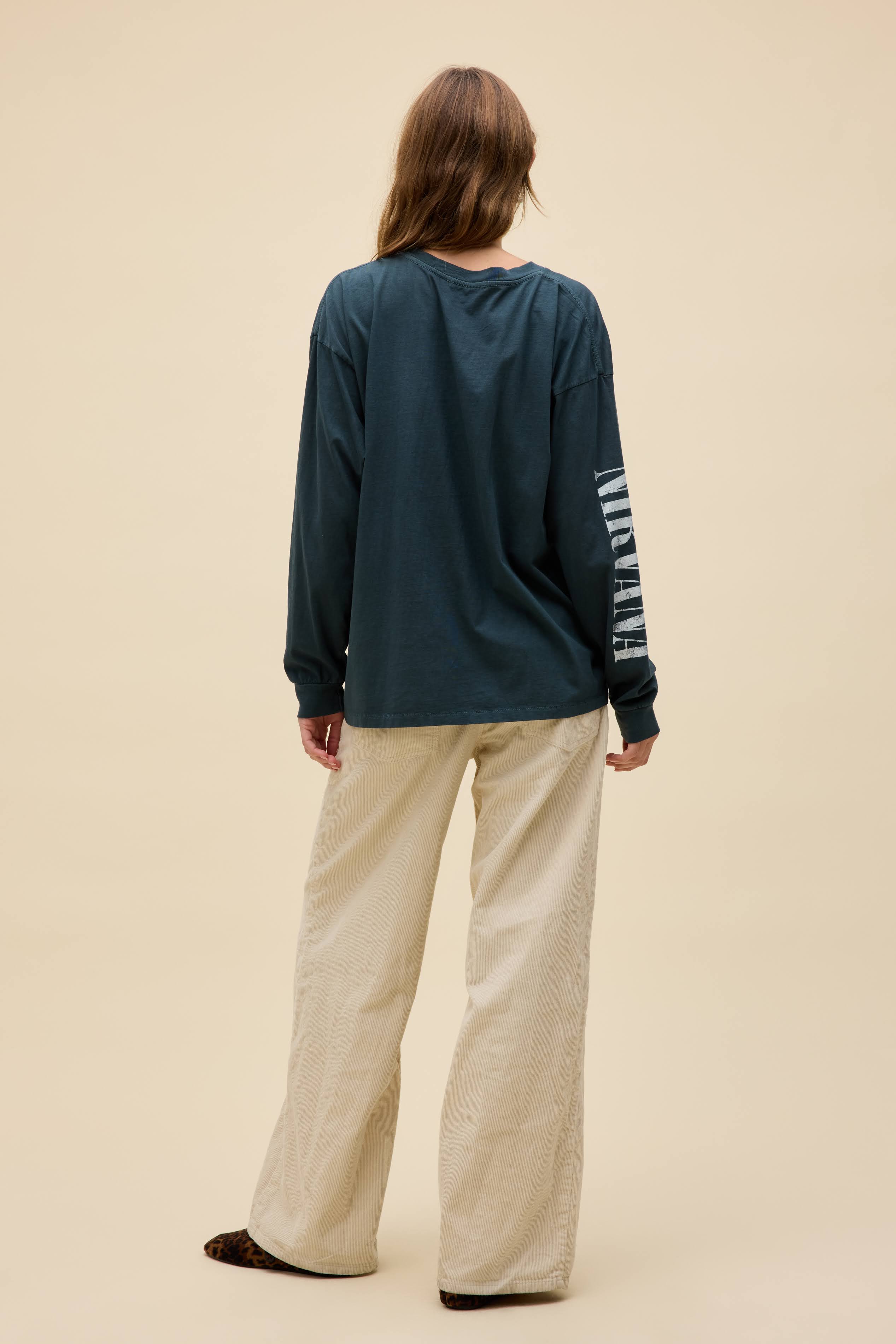Nirvana Nevermind Smiley Merch Long Sleeve - Image 5