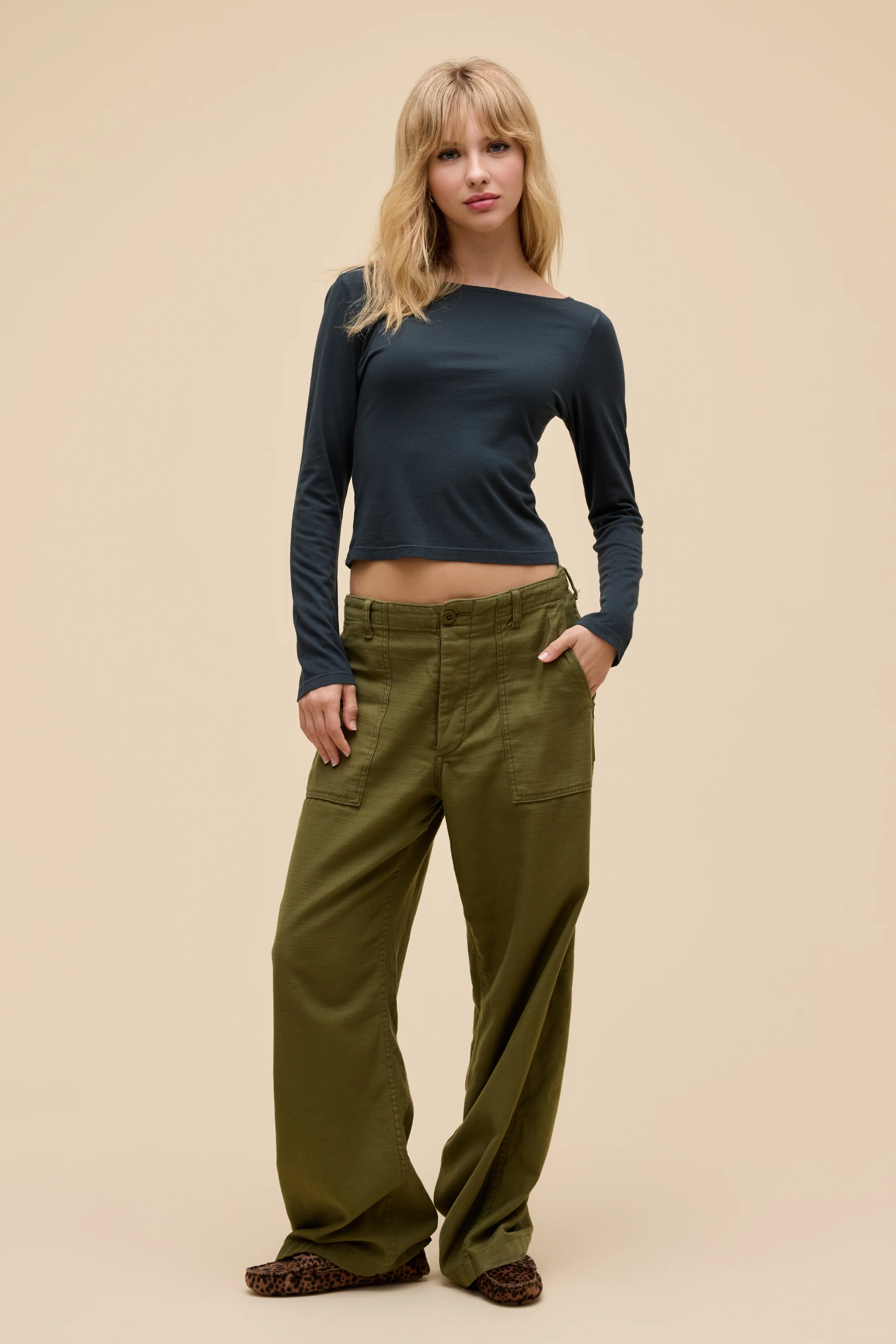 Solid Boatneck Long Sleeve - Image 2