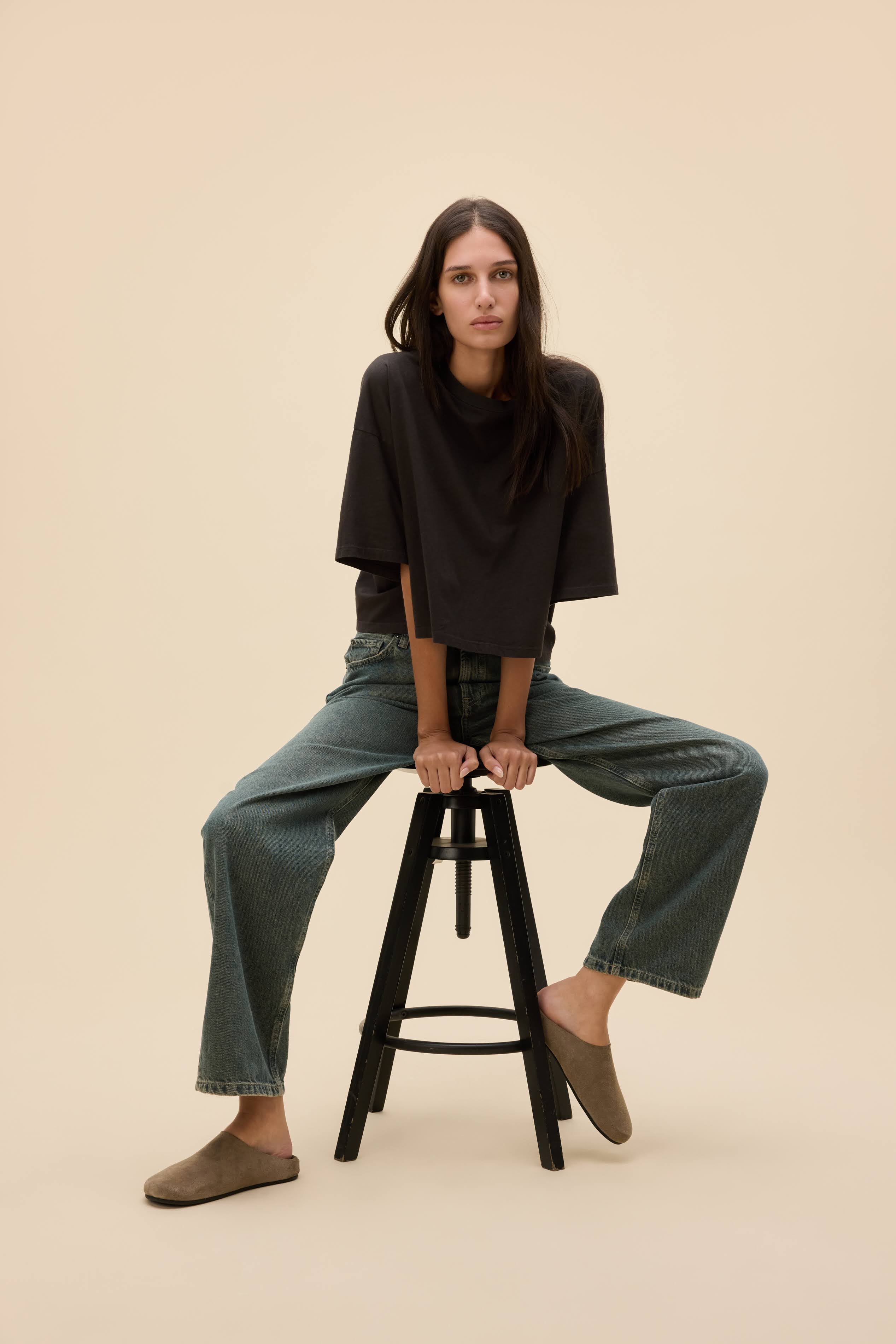 Solid Cropped OS Tee - Image 5