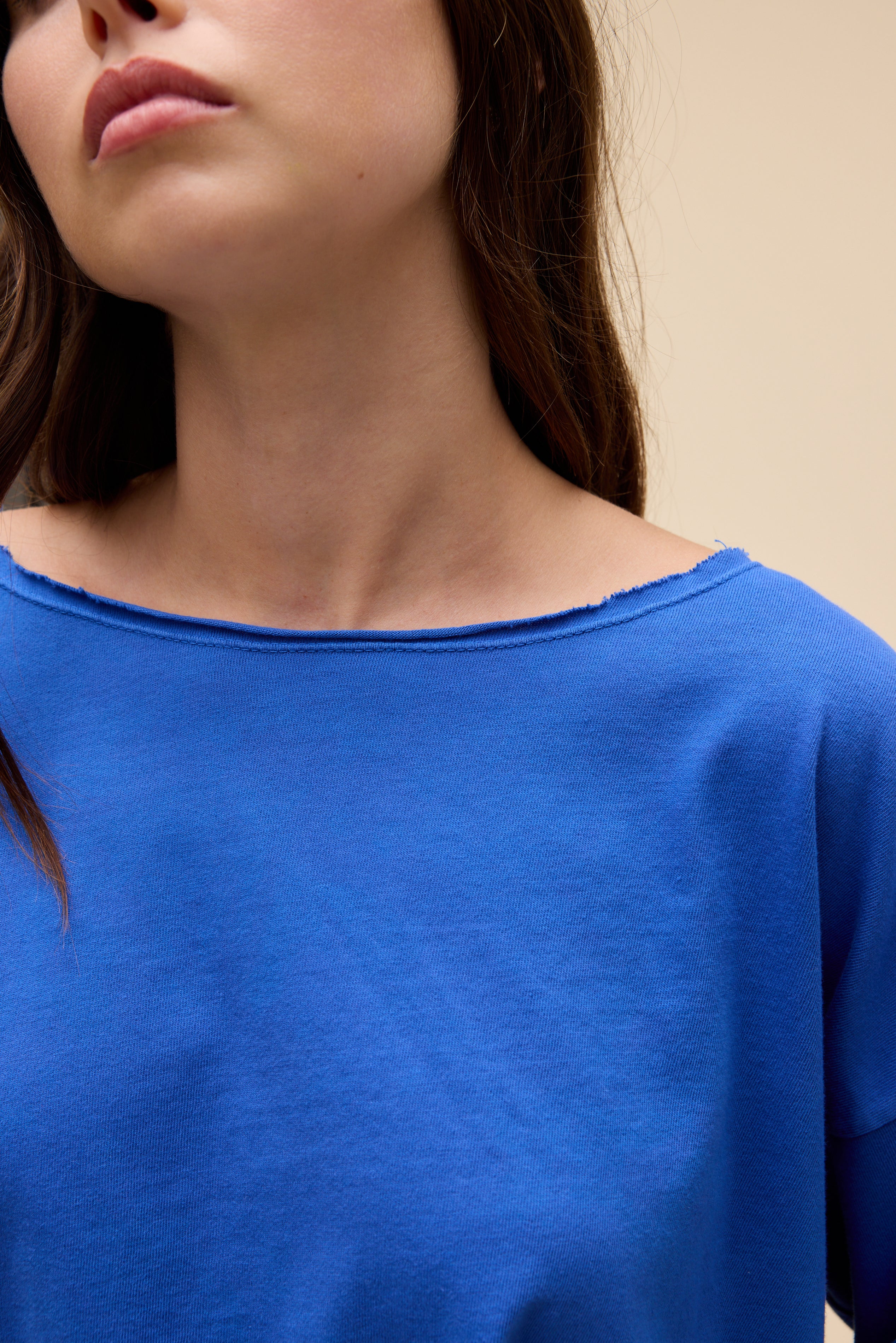 Solid Off-The-Shoulder Long Sleeve - Image 2