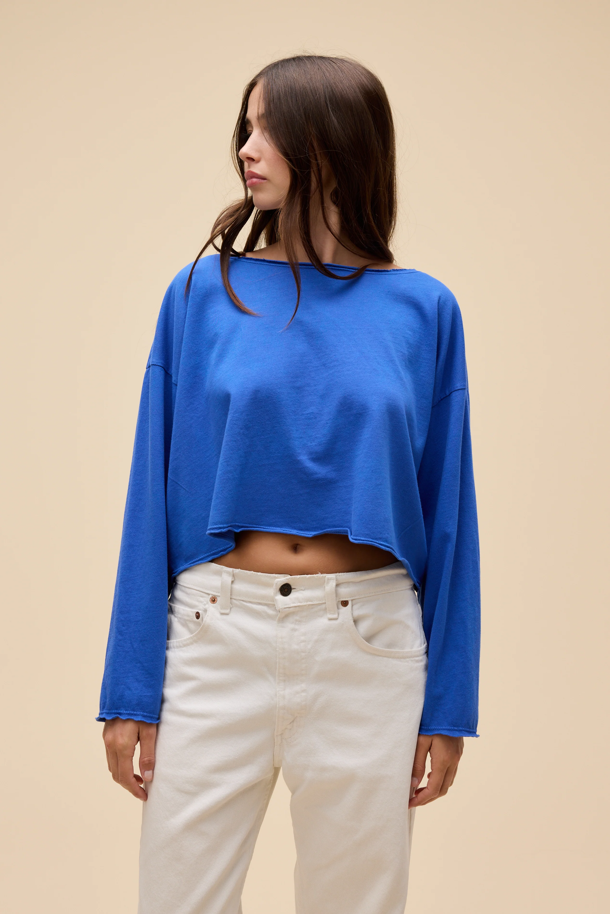 Solid Off-The-Shoulder Long Sleeve - Image 3
