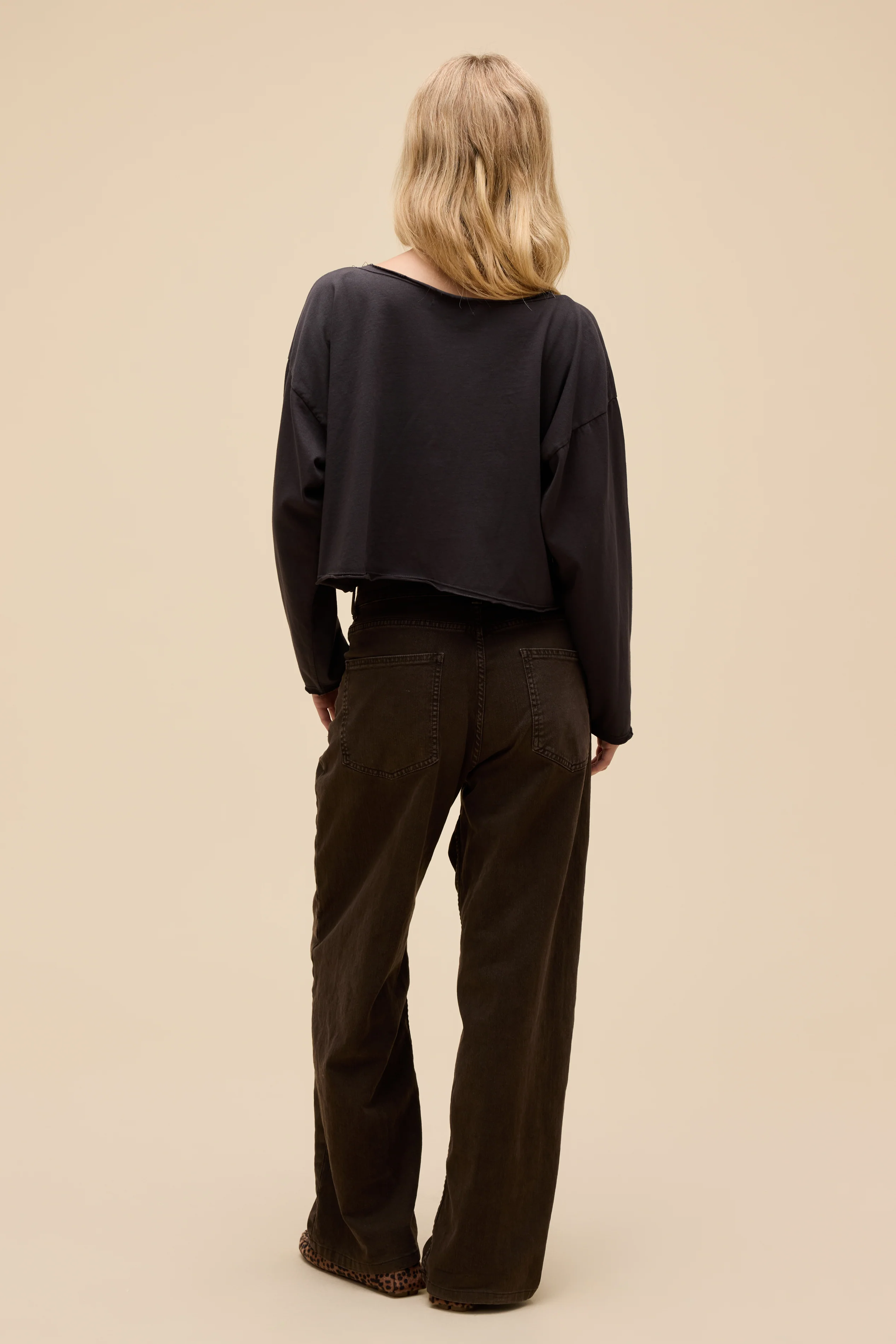 Solid Off-The-Shoulder Long Sleeve - Image 3