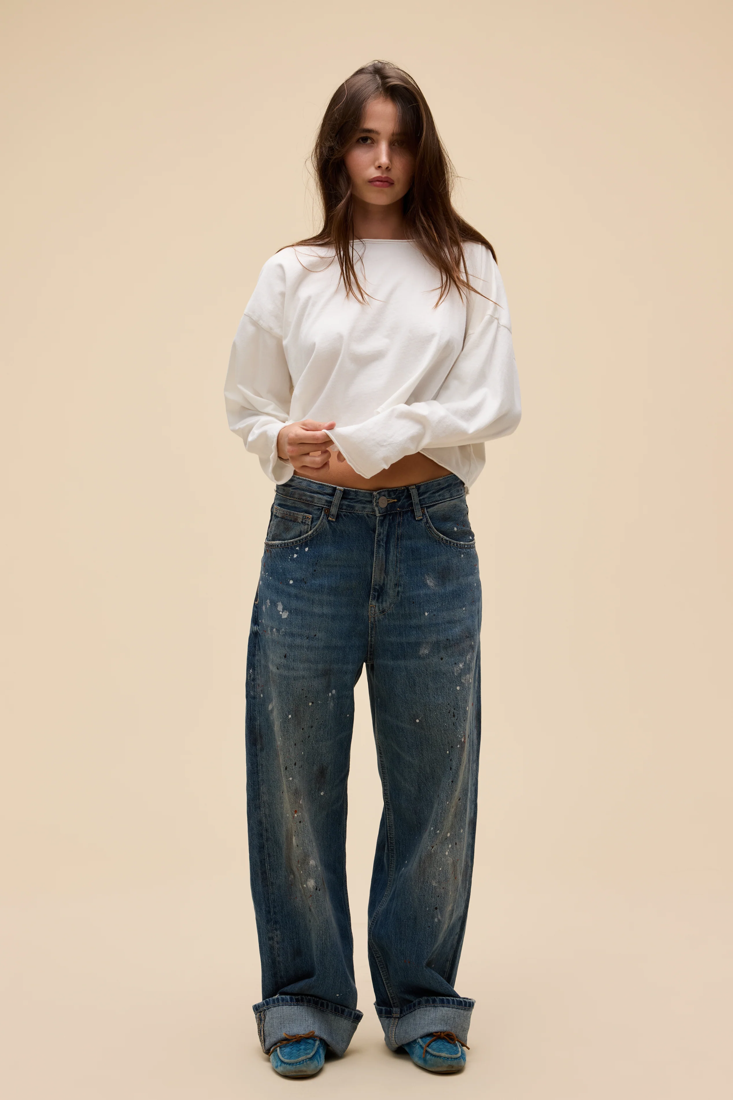 Solid Off-The-Shoulder Long Sleeve - Image 4