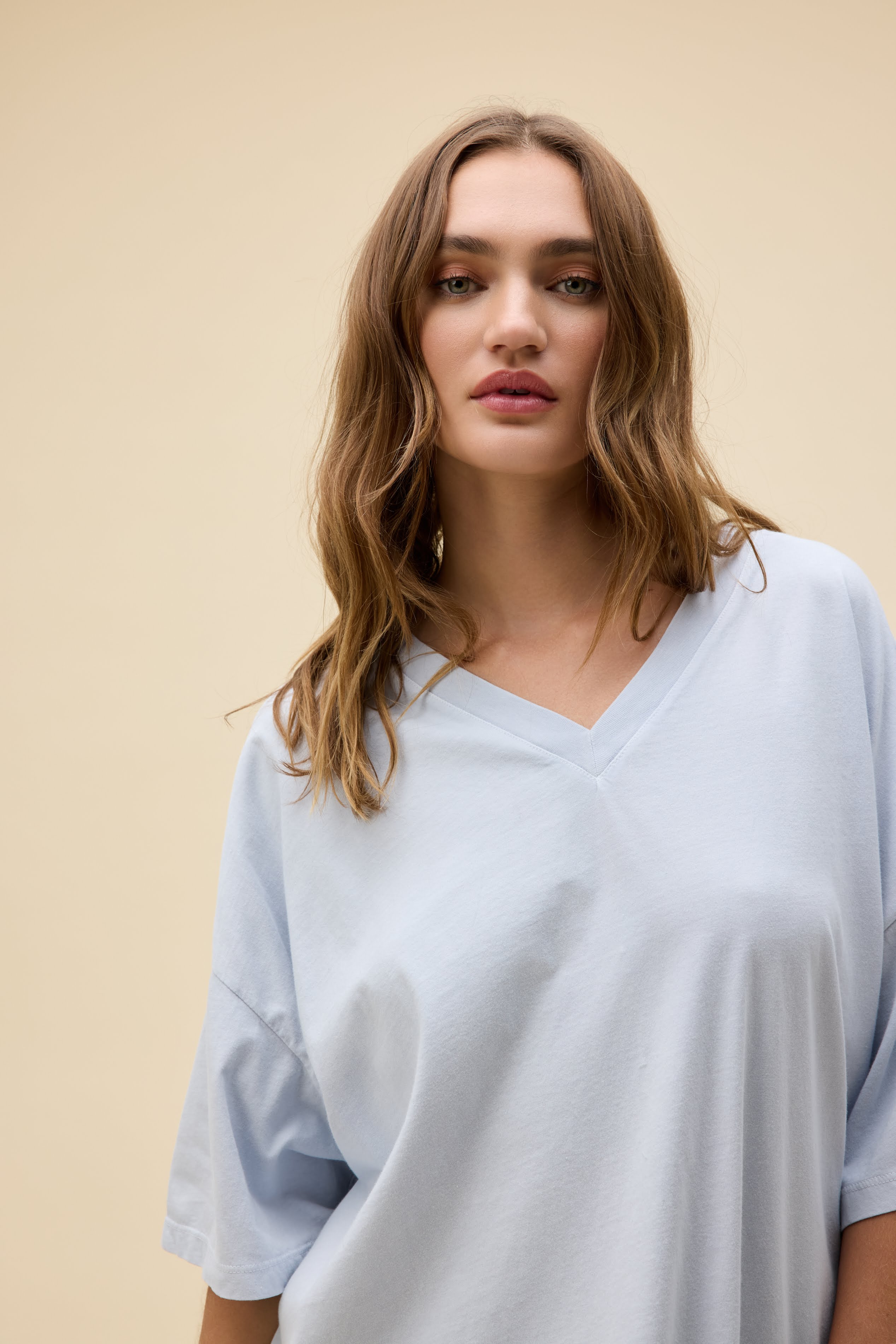 Solid OS V-Neck Tee - Image 3