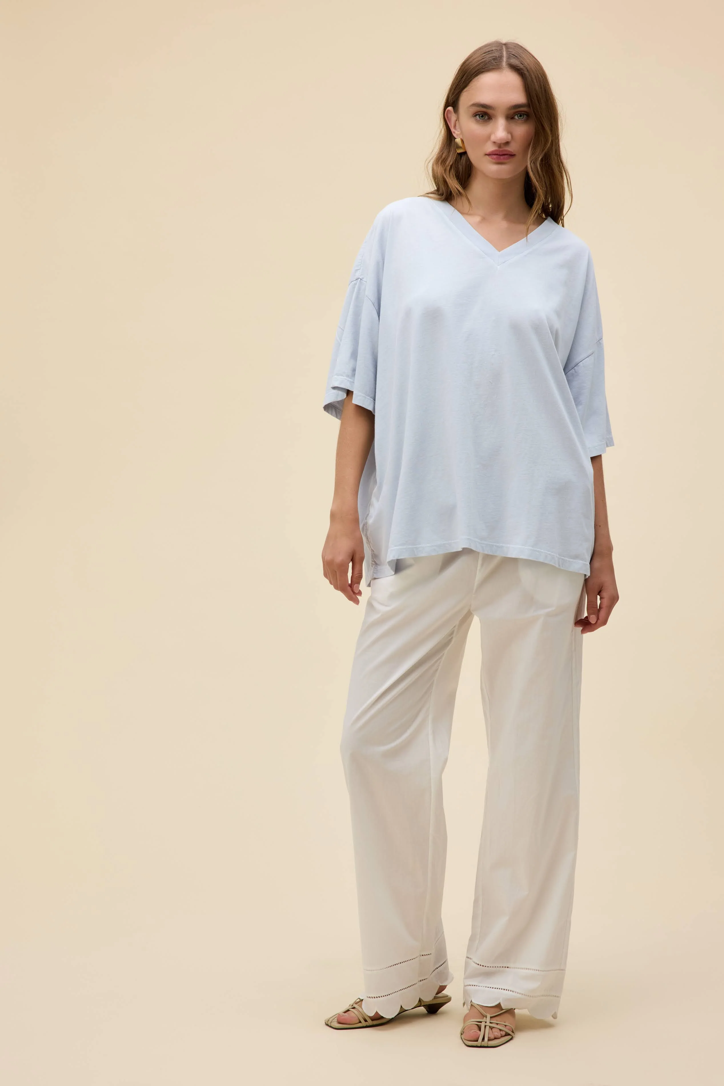Solid OS V-Neck Tee - Image 4