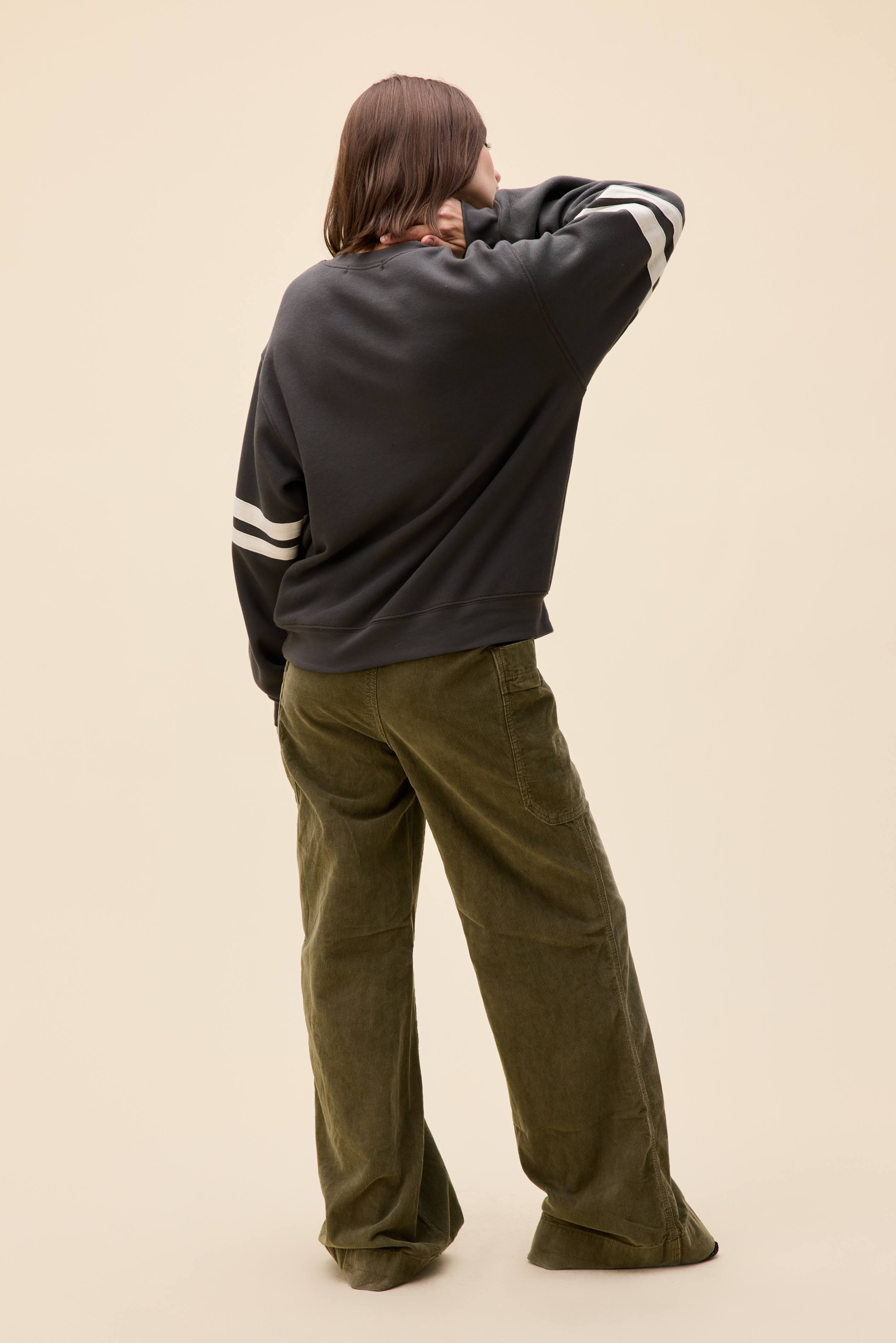 Solid Varsity Sweatshirt - Image 4