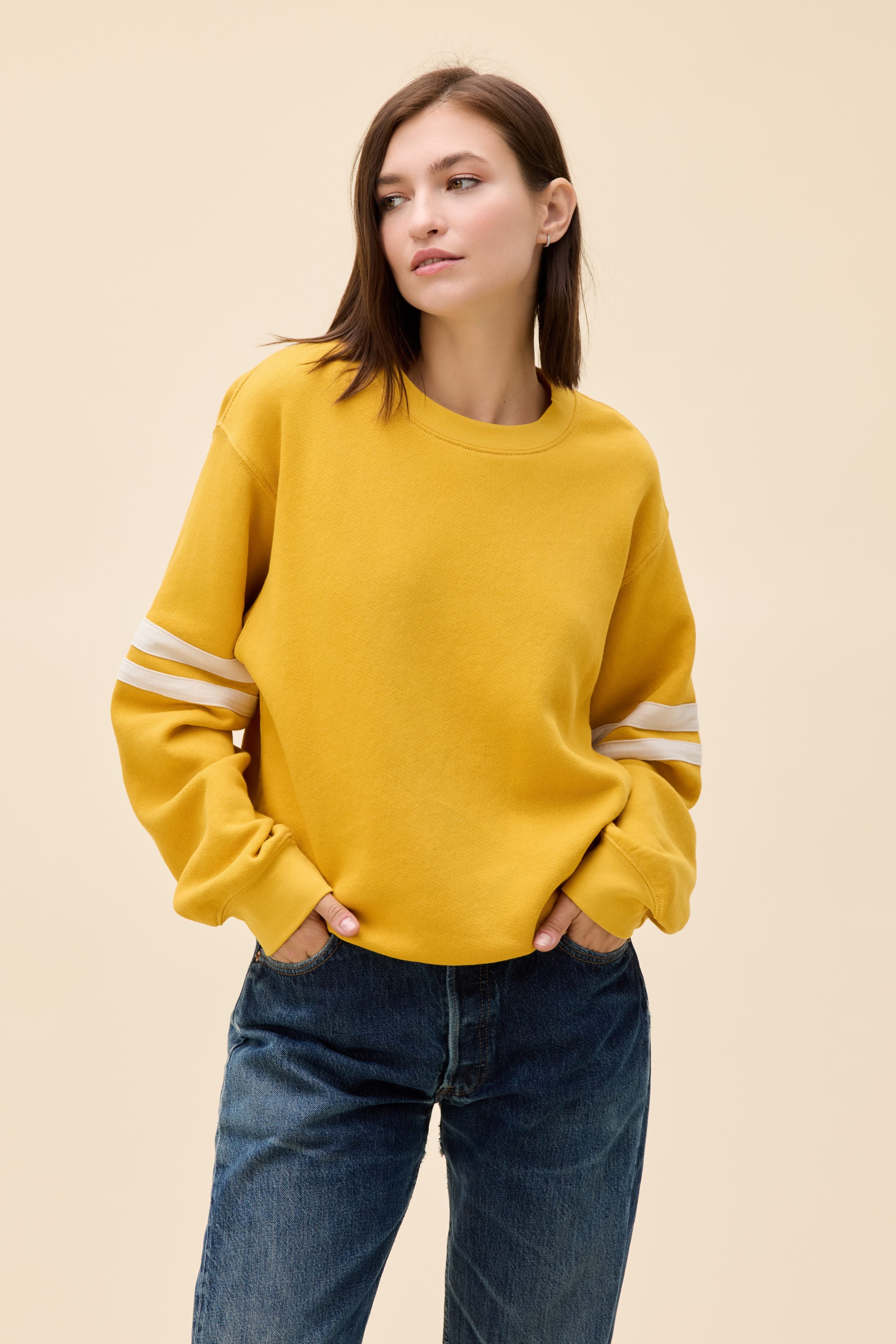 Solid Varsity Sweatshirt