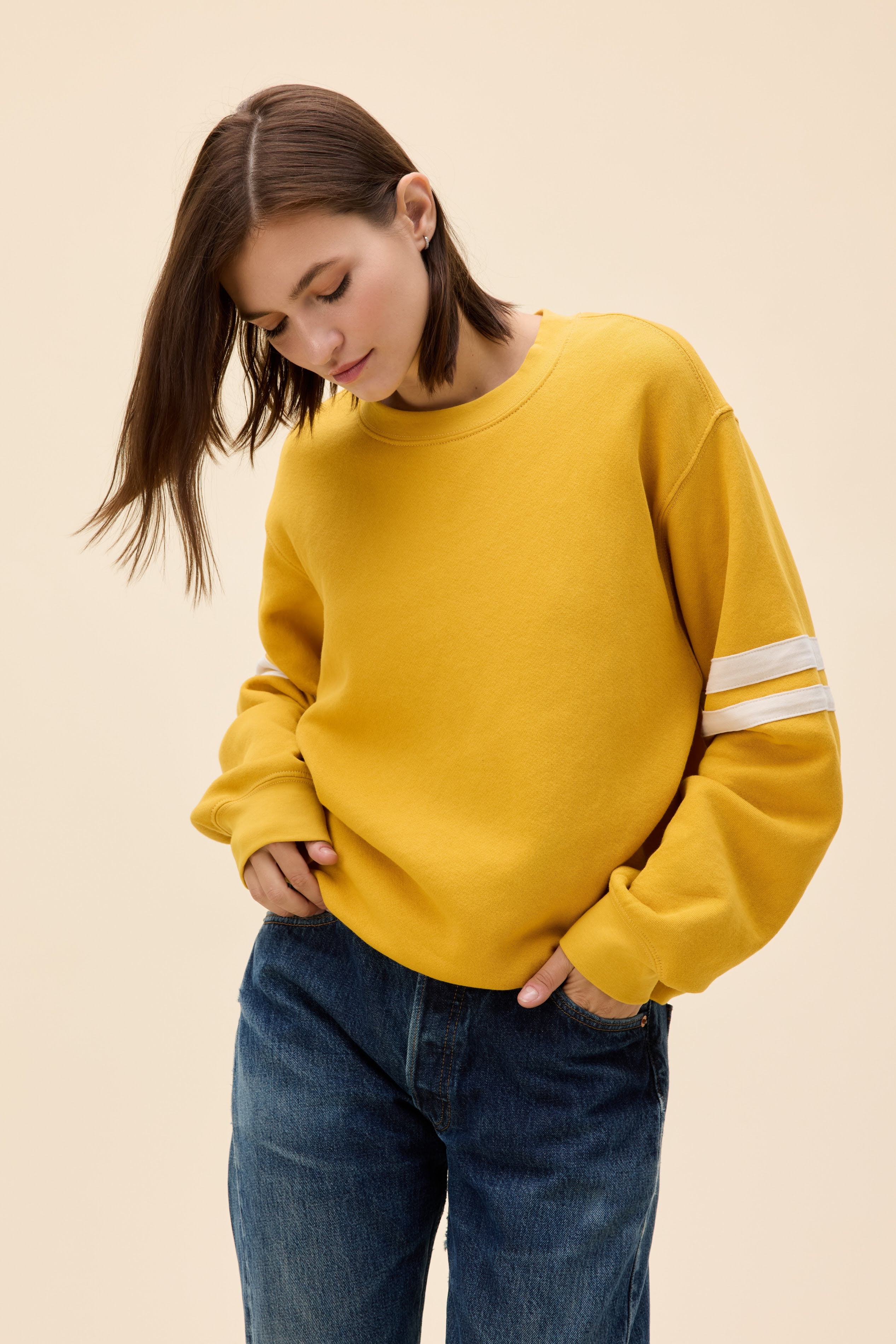 Solid Varsity Sweatshirt - Image 4