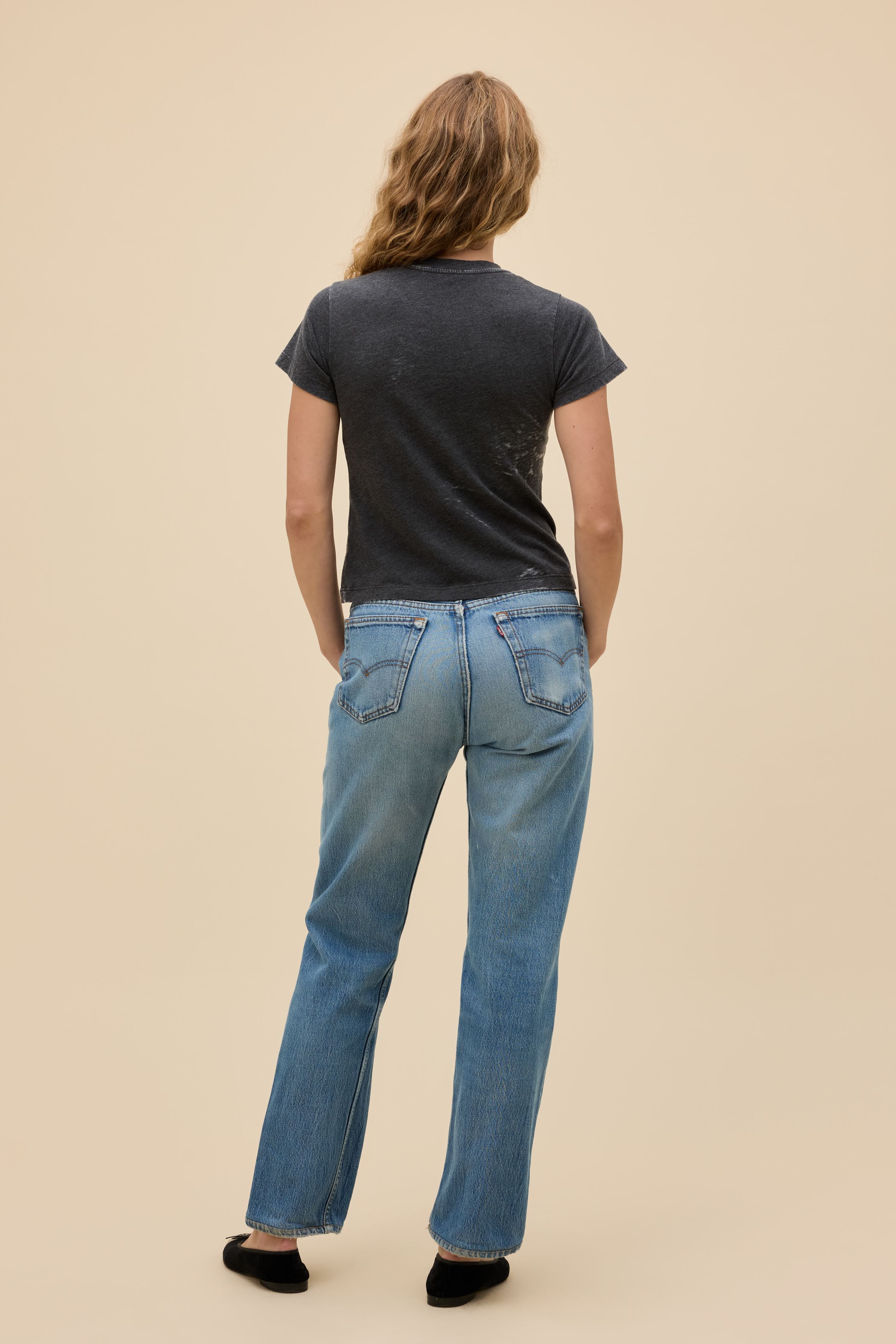 Solid Burnout Vintage Tee - Image 5