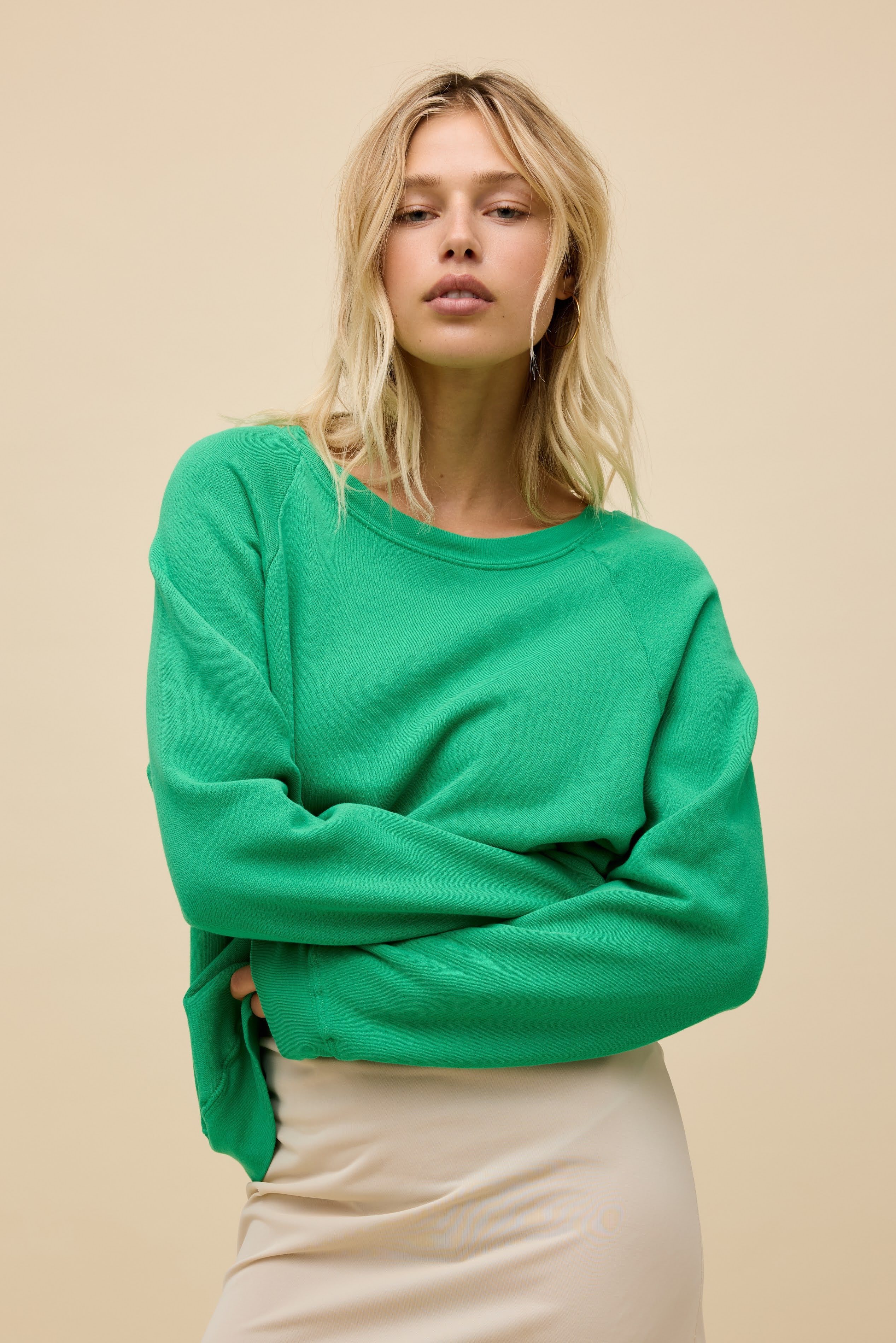 Solid Vintage Raglan Sweatshirt - Image 3