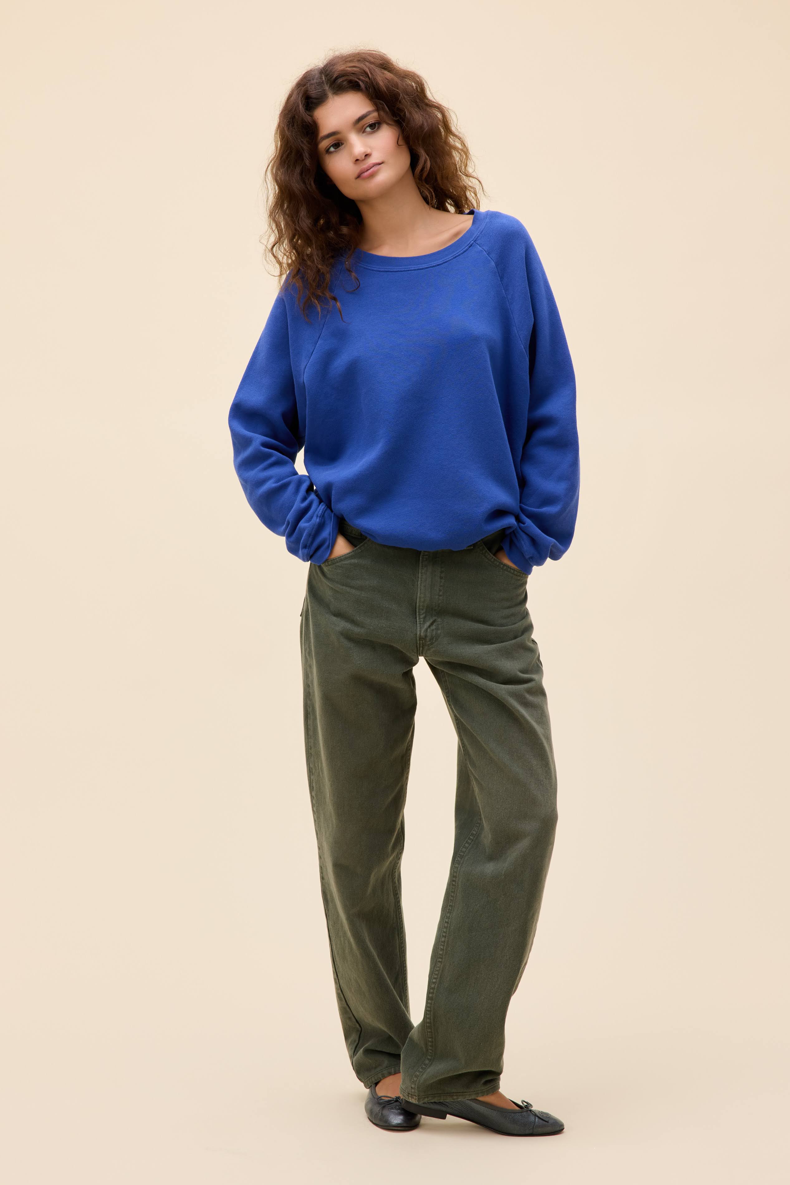 Solid Vintage Raglan Sweatshirt - Image 5