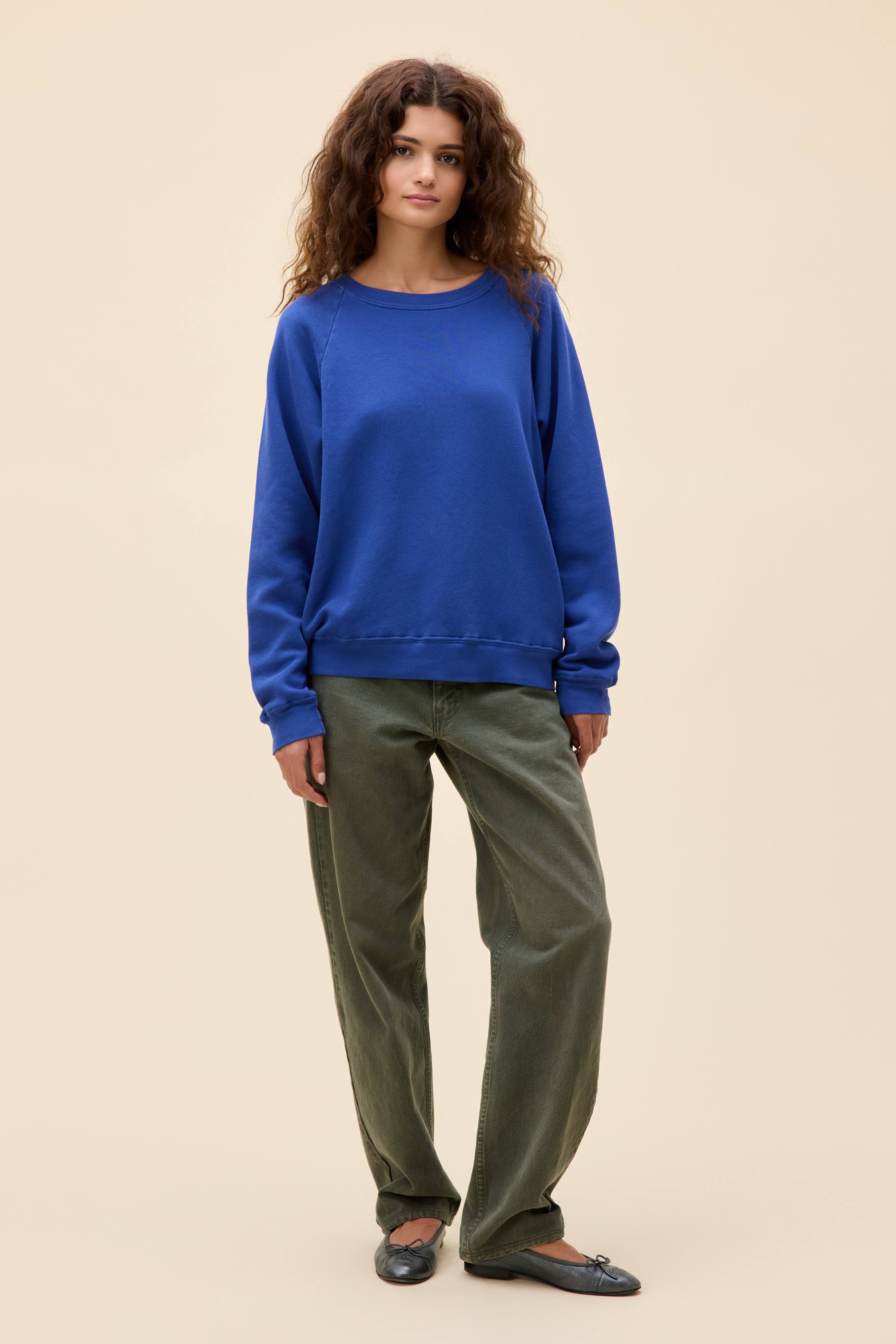 Solid Vintage Raglan Sweatshirt - Image 6