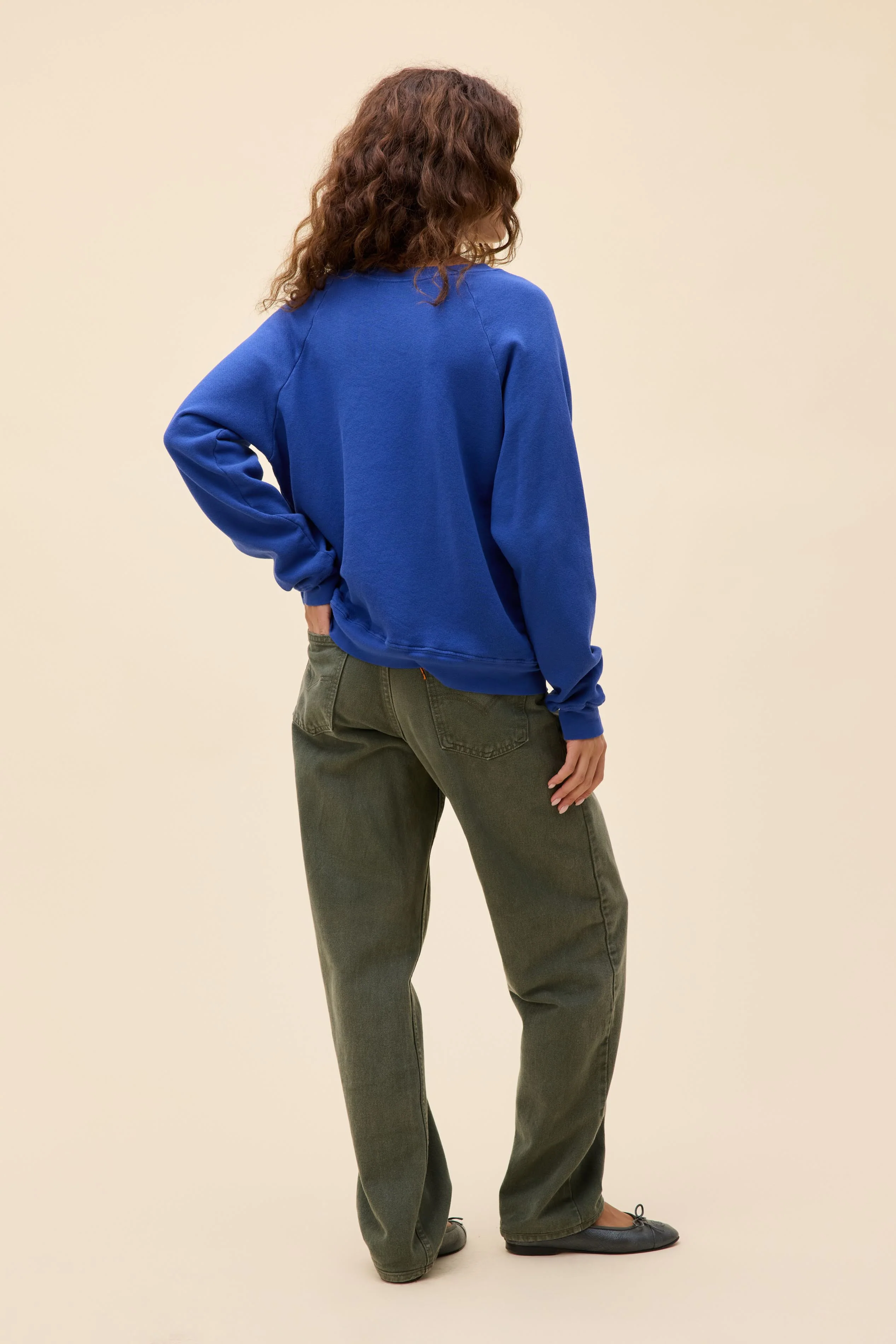 Solid Vintage Raglan Sweatshirt - Image 7