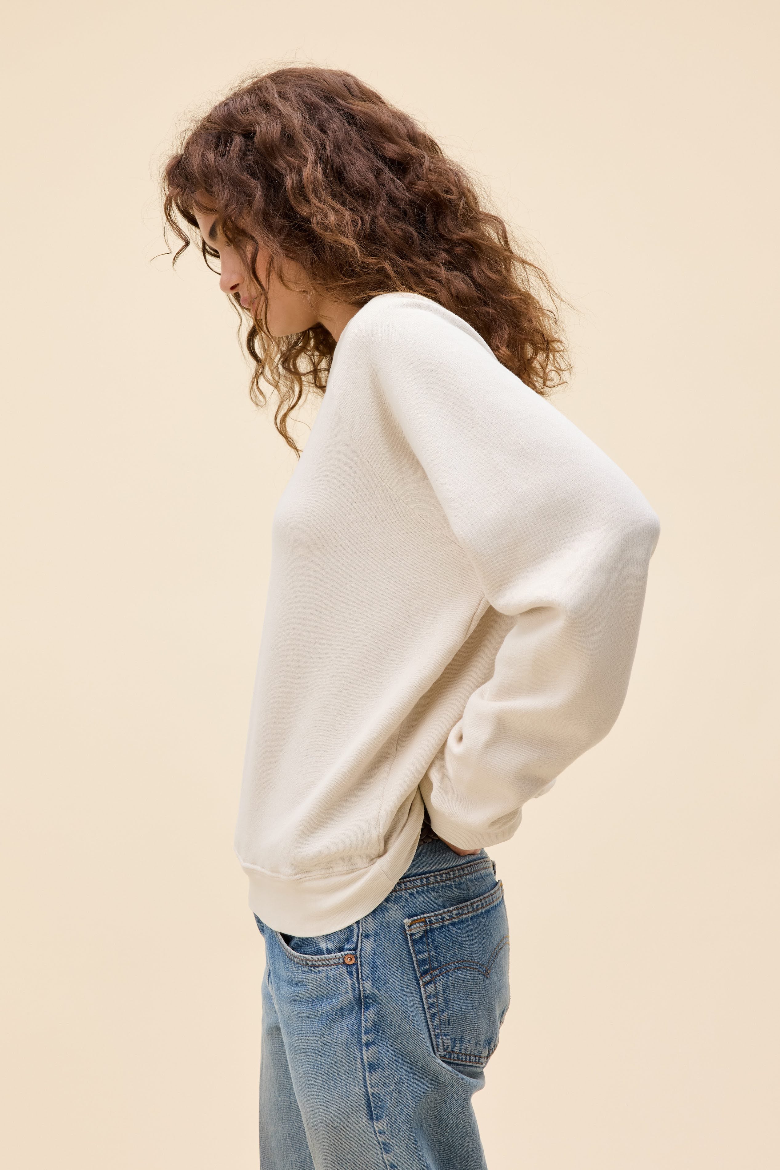 Solid Vintage Raglan Sweatshirt - Image 2