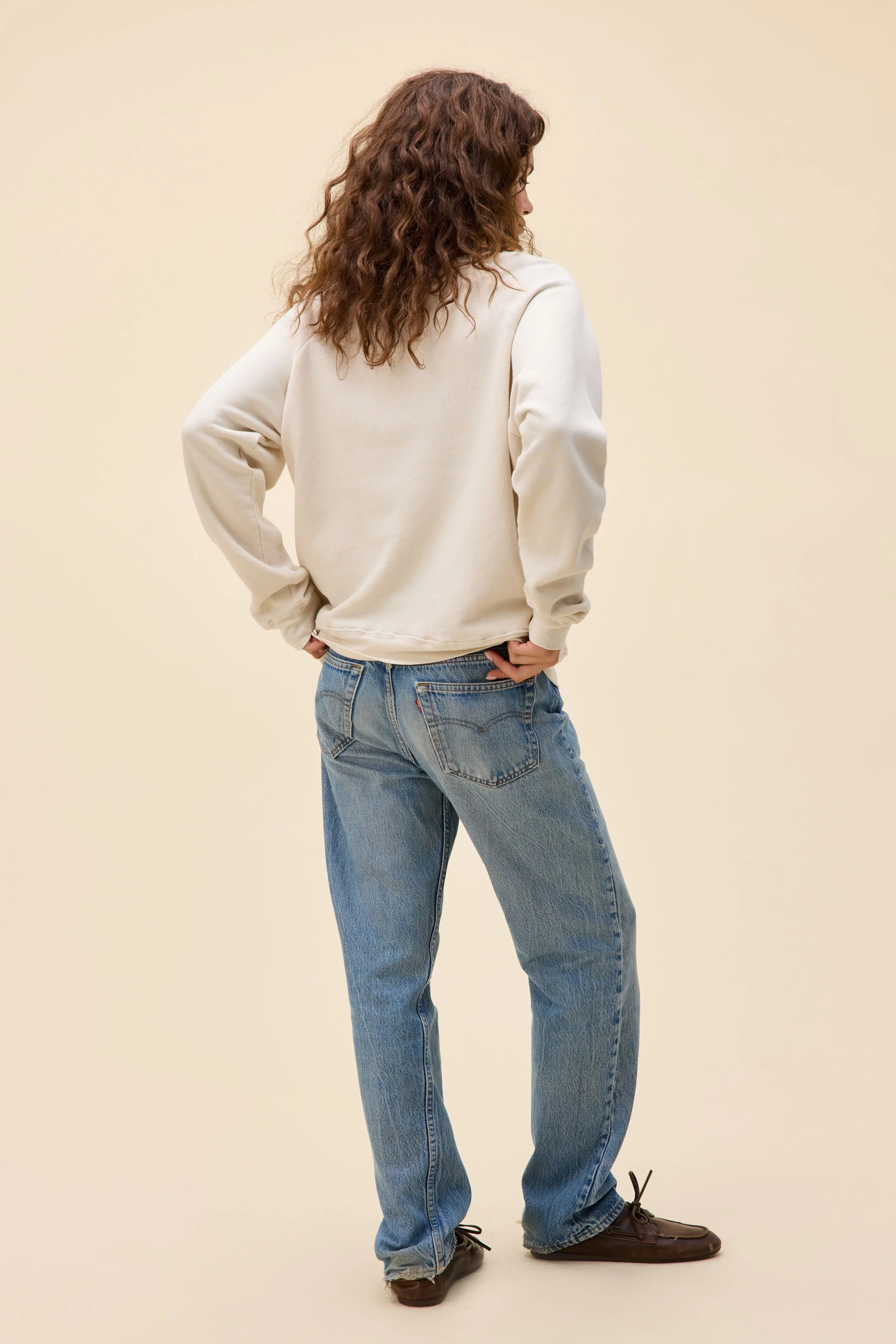 Solid Vintage Raglan Sweatshirt - Image 5