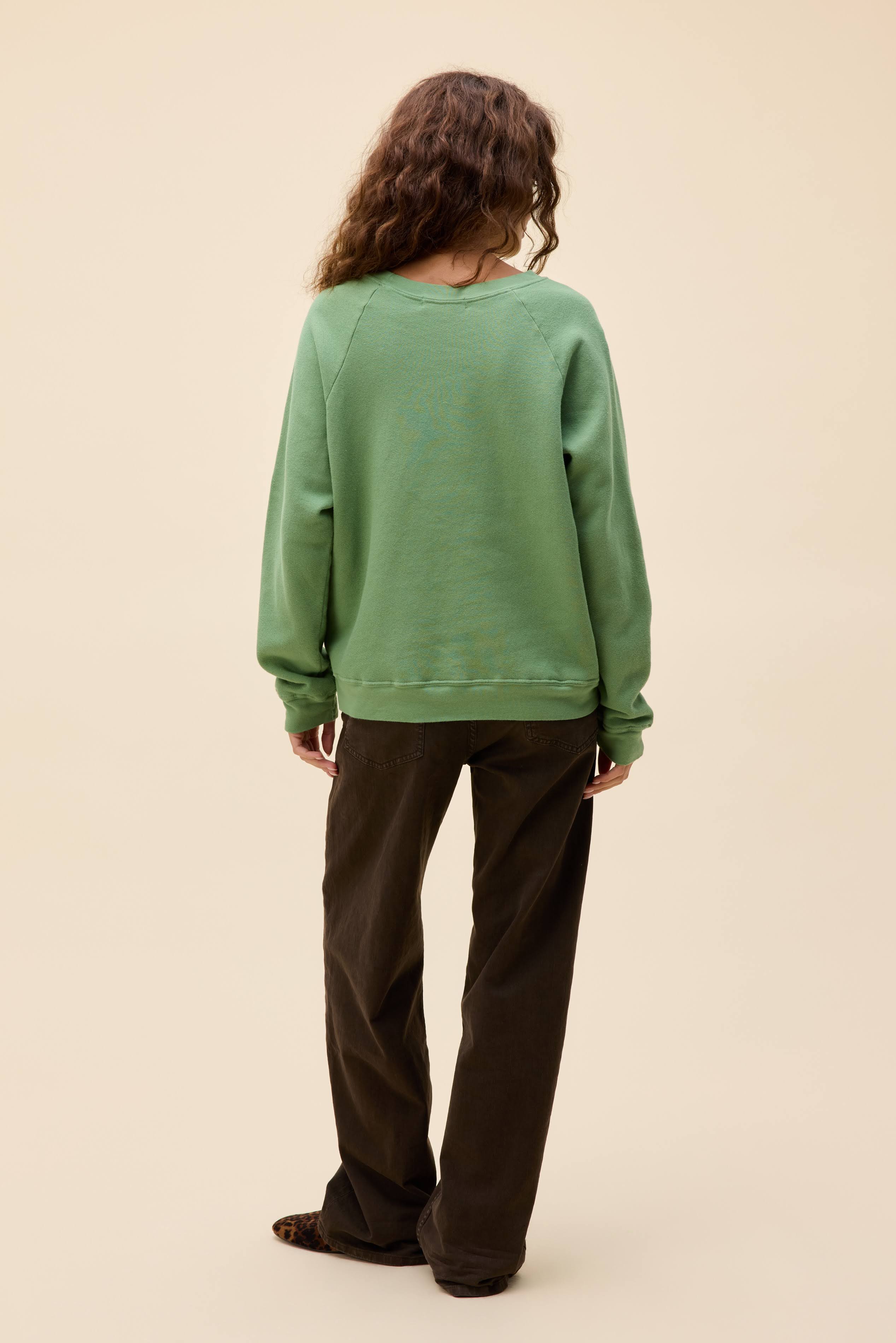 Solid Vintage Raglan Sweatshirt - Image 3