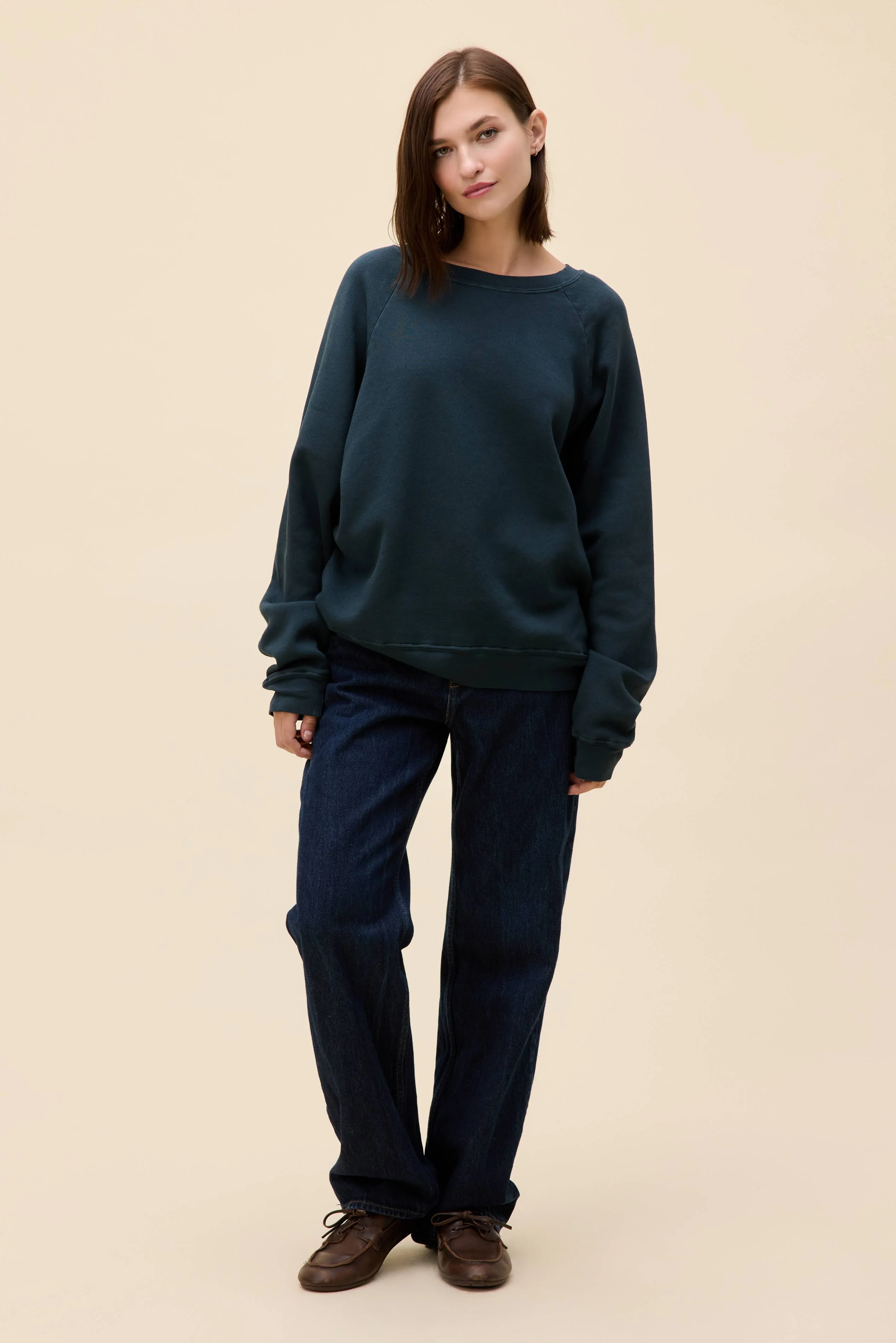 Solid Vintage Raglan Sweatshirt - Image 5