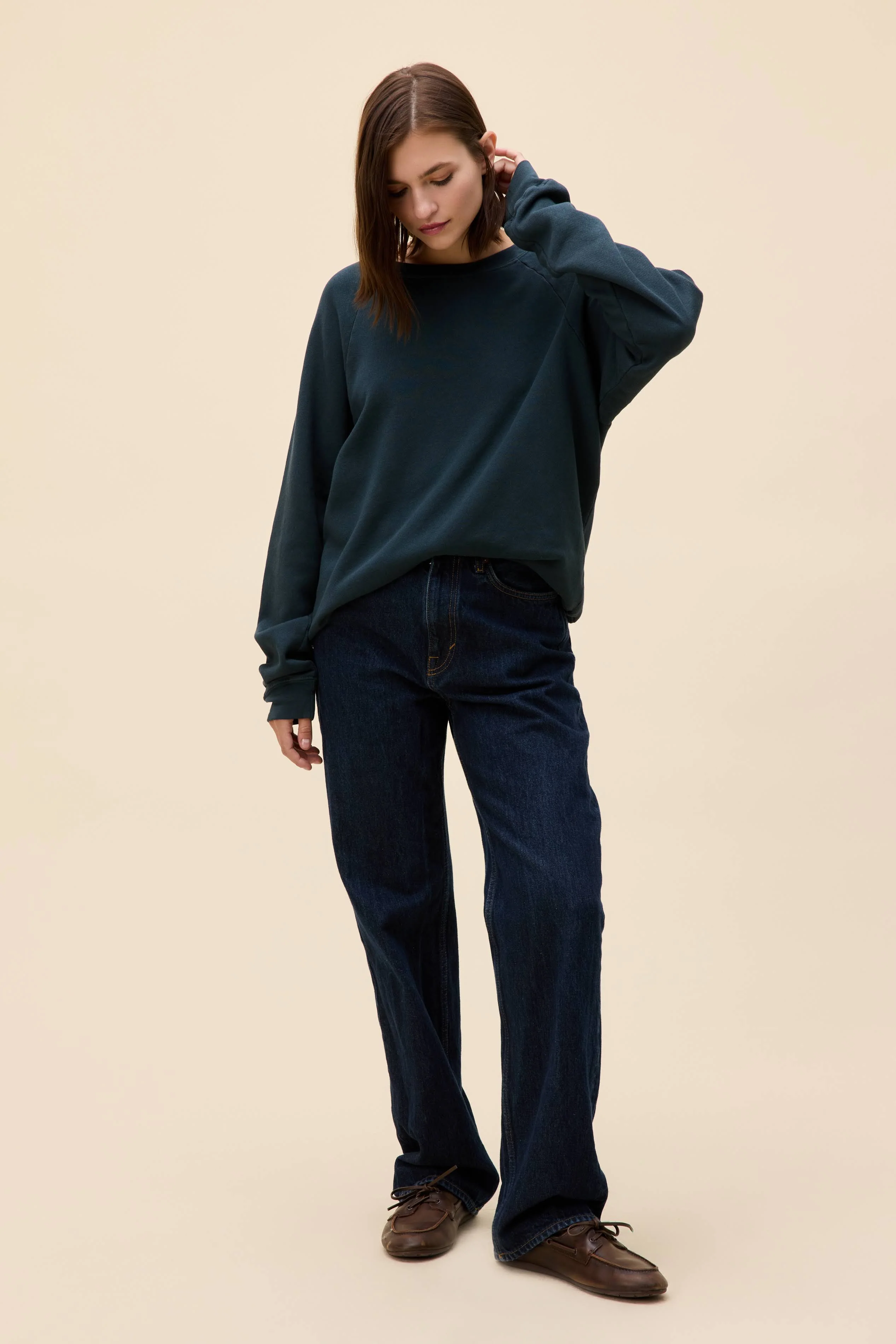 Solid Vintage Raglan Sweatshirt - Image 6