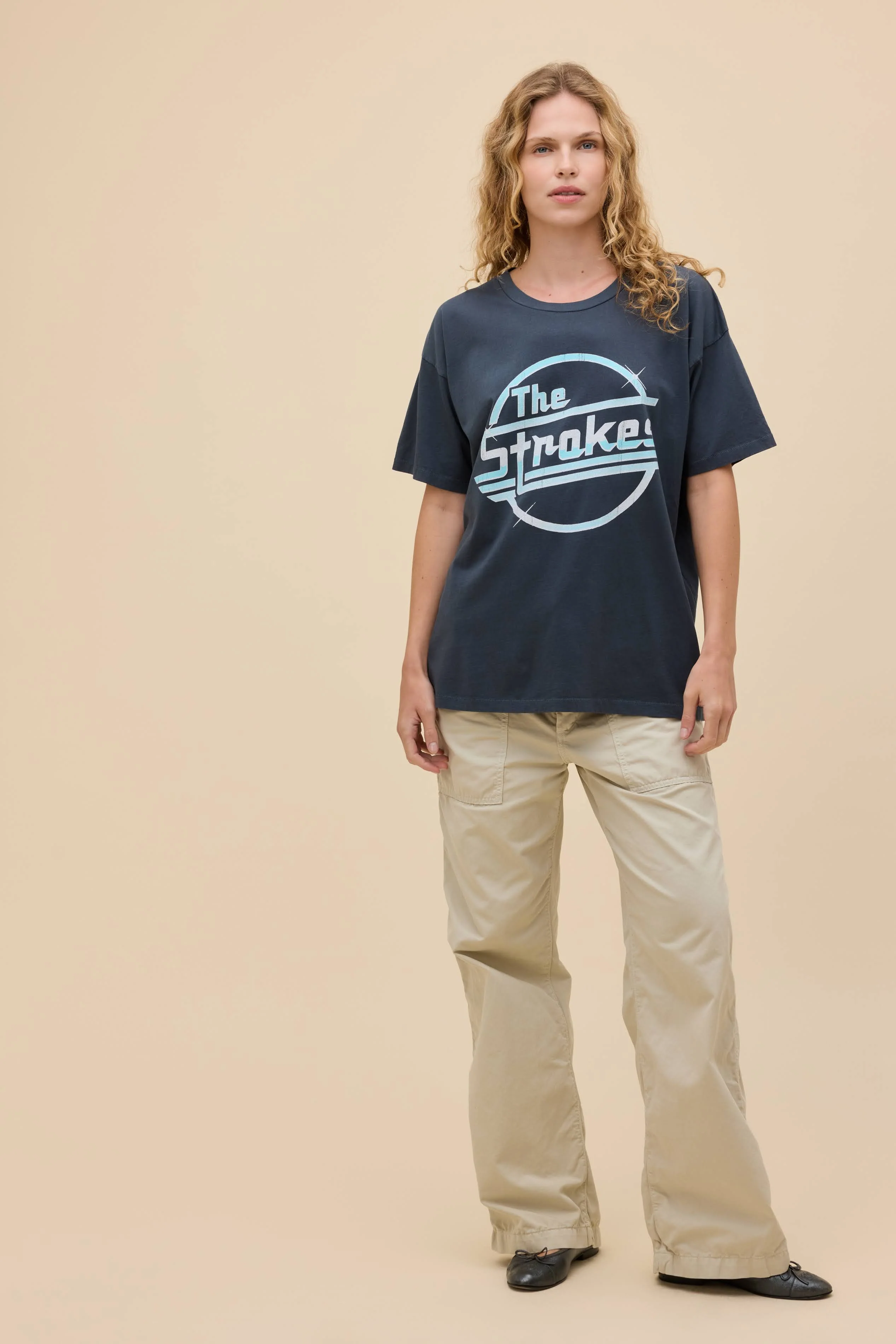 The Strokes Circle Logo Merch Tee - Image 3