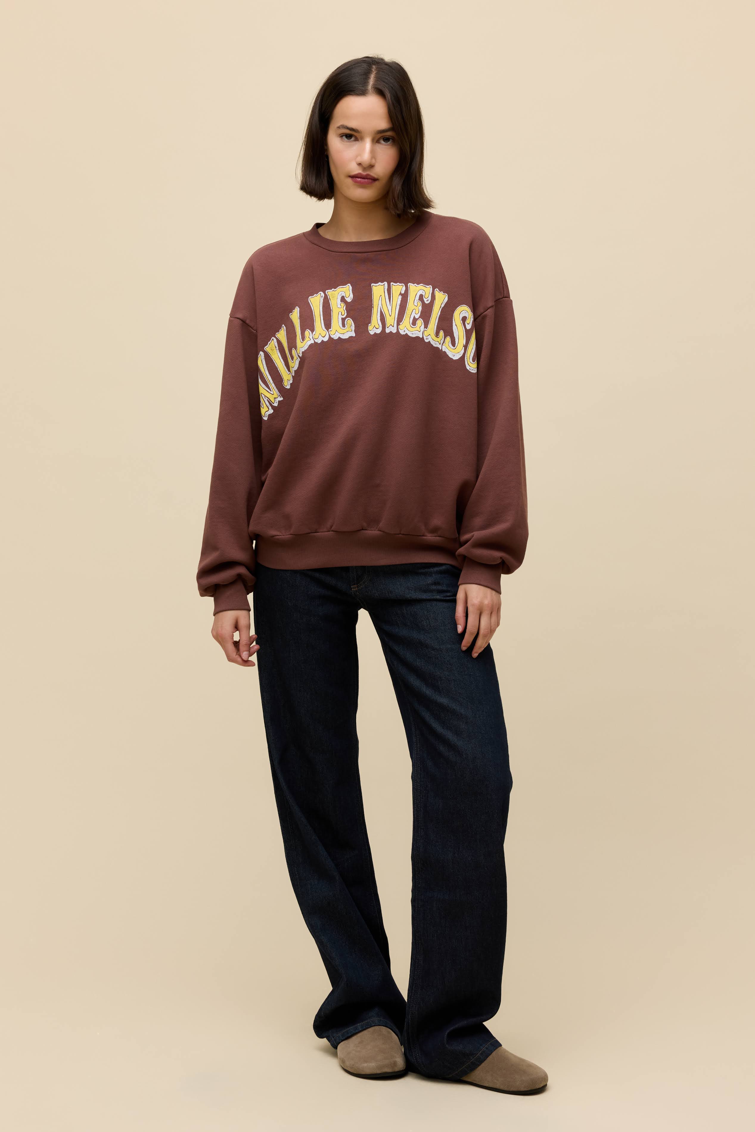 Willie Nelson in Austin Oversized Crew Sweatshirt - Image 4